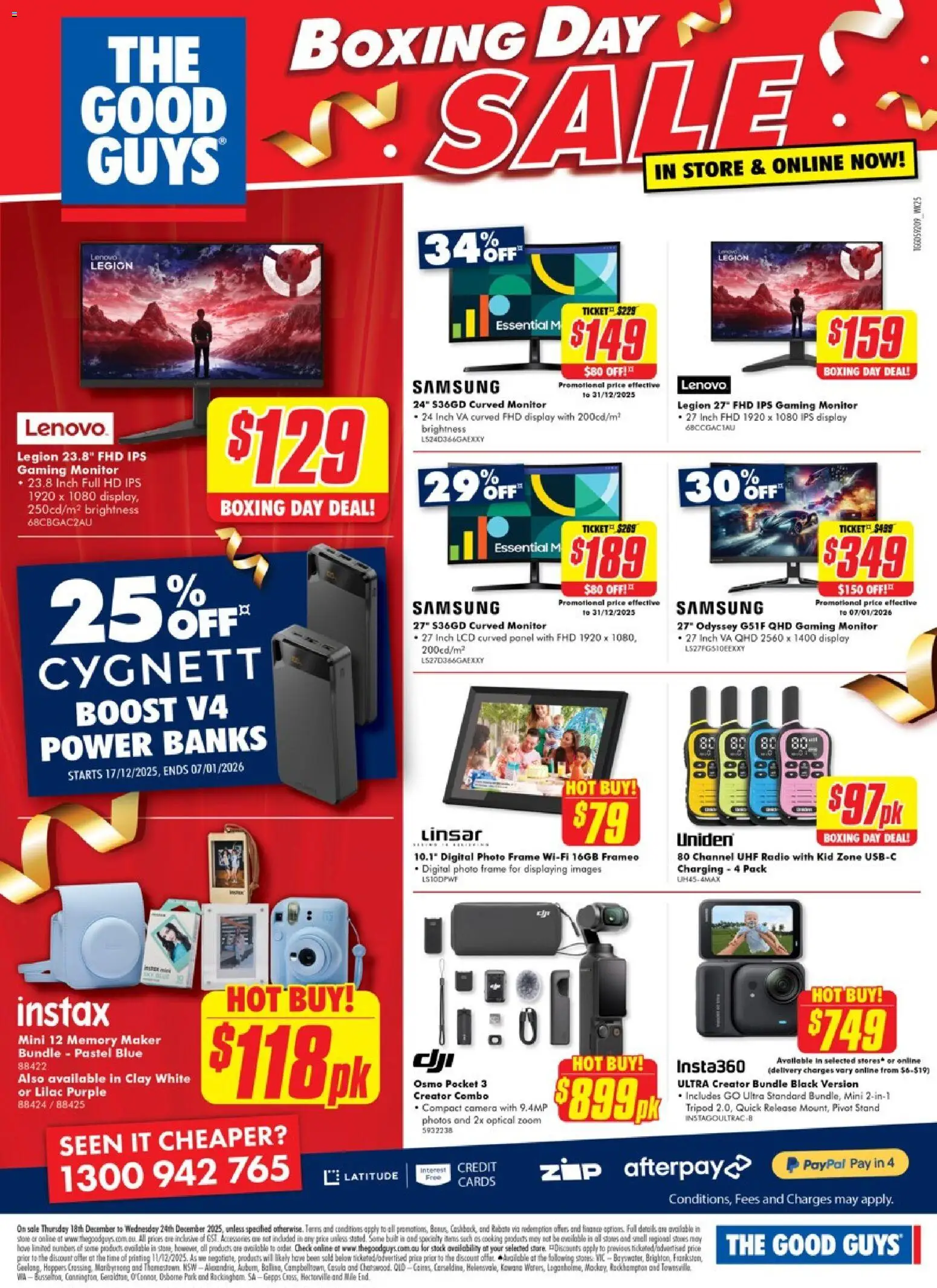The Good Guys catalogue - valid from 17.12.2025 | Page: 23 | Products: Photo frame, Digital, Monitor, Radio