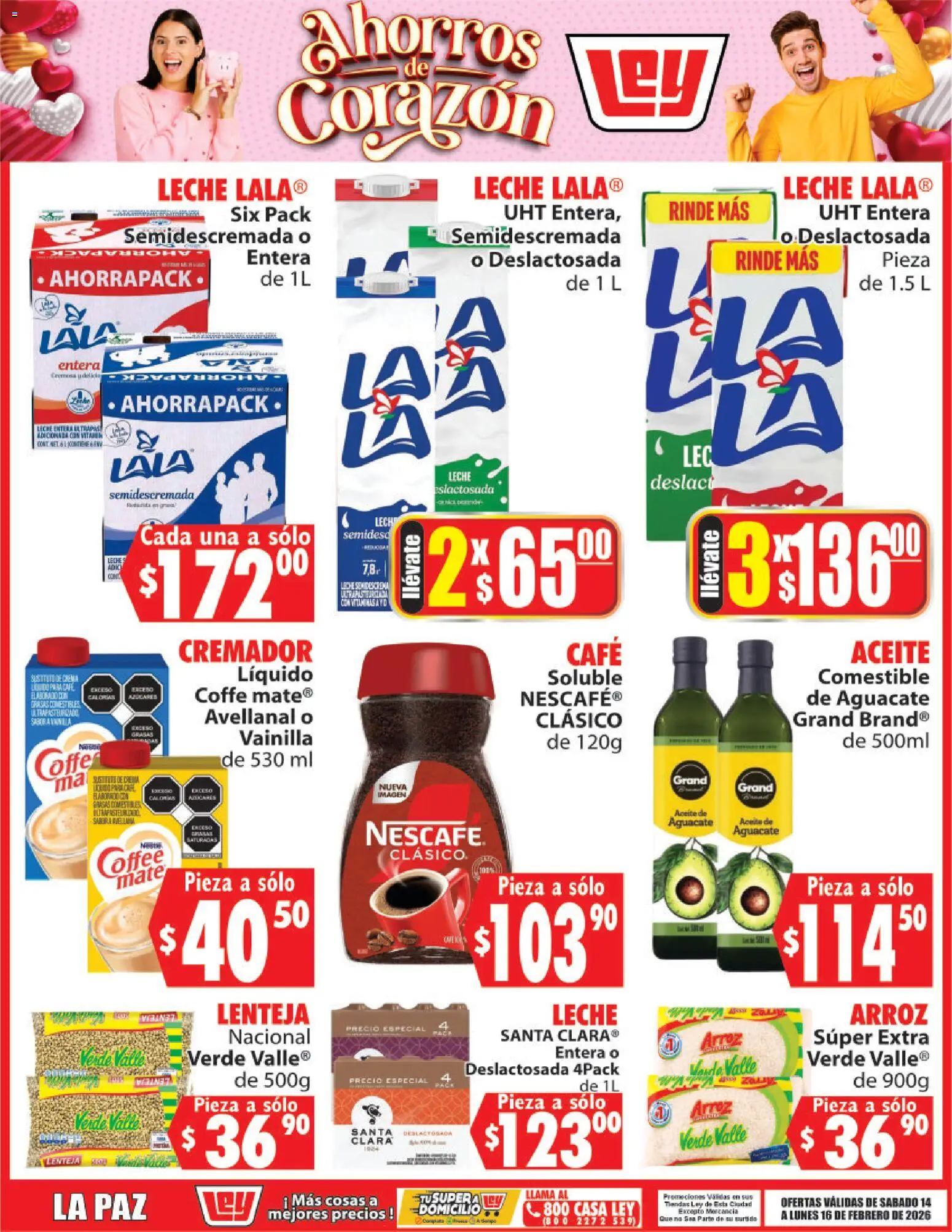 Nuevas ofertas de Casa Ley válidas en toda la República Mexicana desde el 14.02.2026. ¡Encuentra las mejores ofertas en Casa Ley folleto Ahorros de Corazón! | Página: 4