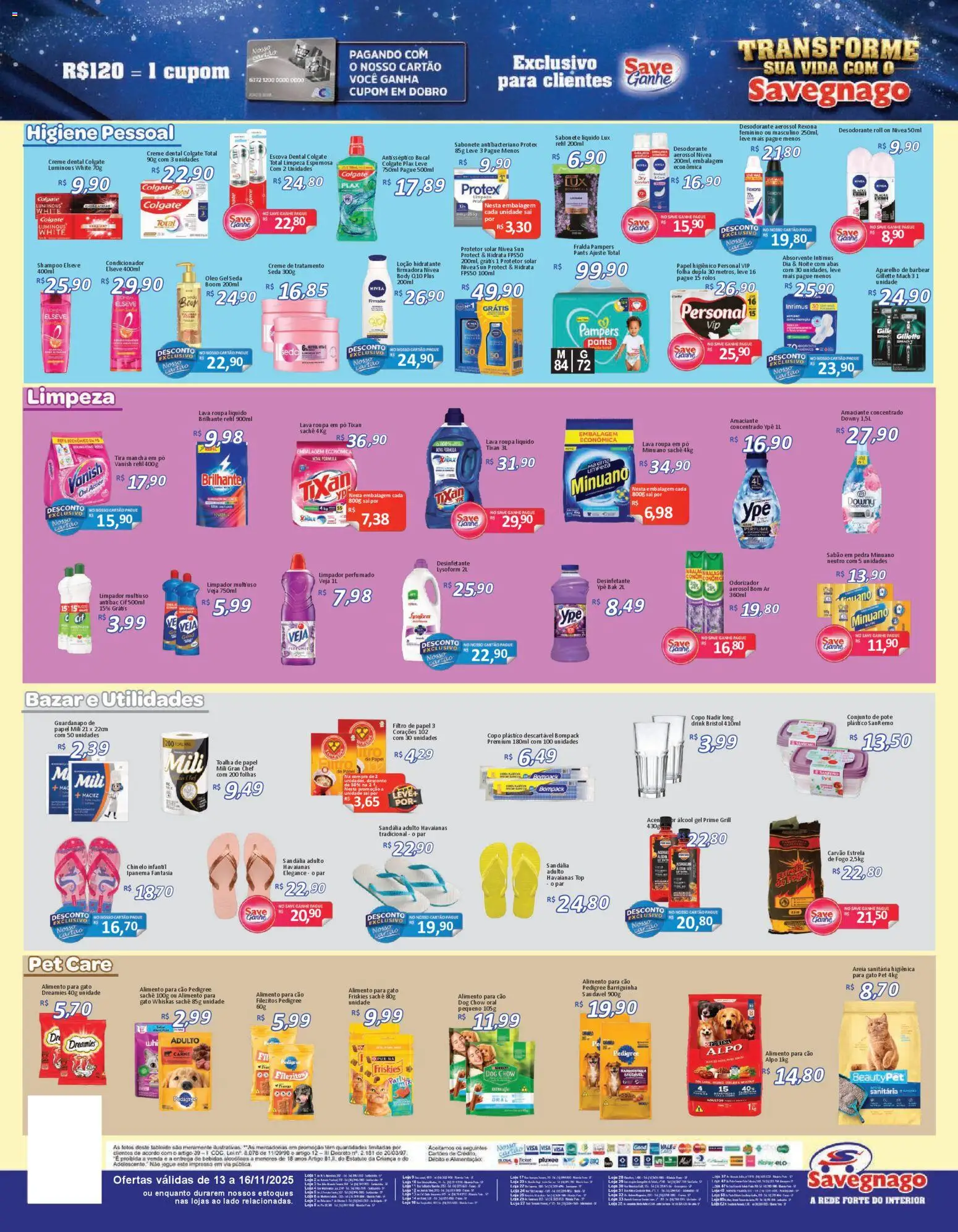 Savegnago Folheto - válido de 13.11.2025 | Página: 4 | Produtos: Filtro de papel, Amaciante downy, Creme, Body