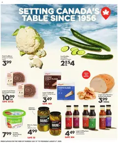 Longo's flyer valid from 31.07.2025 | Page: 7 | Products: Cucumbers, Turkey, Cheese, Chicken