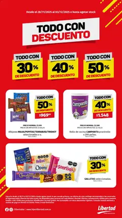 Vista previa Hipermercado Libertad - Todo con descuento válido desde el 28.11.2025
