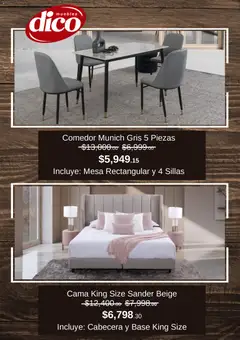 Vista previa de Muebles Dico Cyber Days, nuevo folleto de la tienda, válido en México a partir del 01.12.2025 | Página: 2