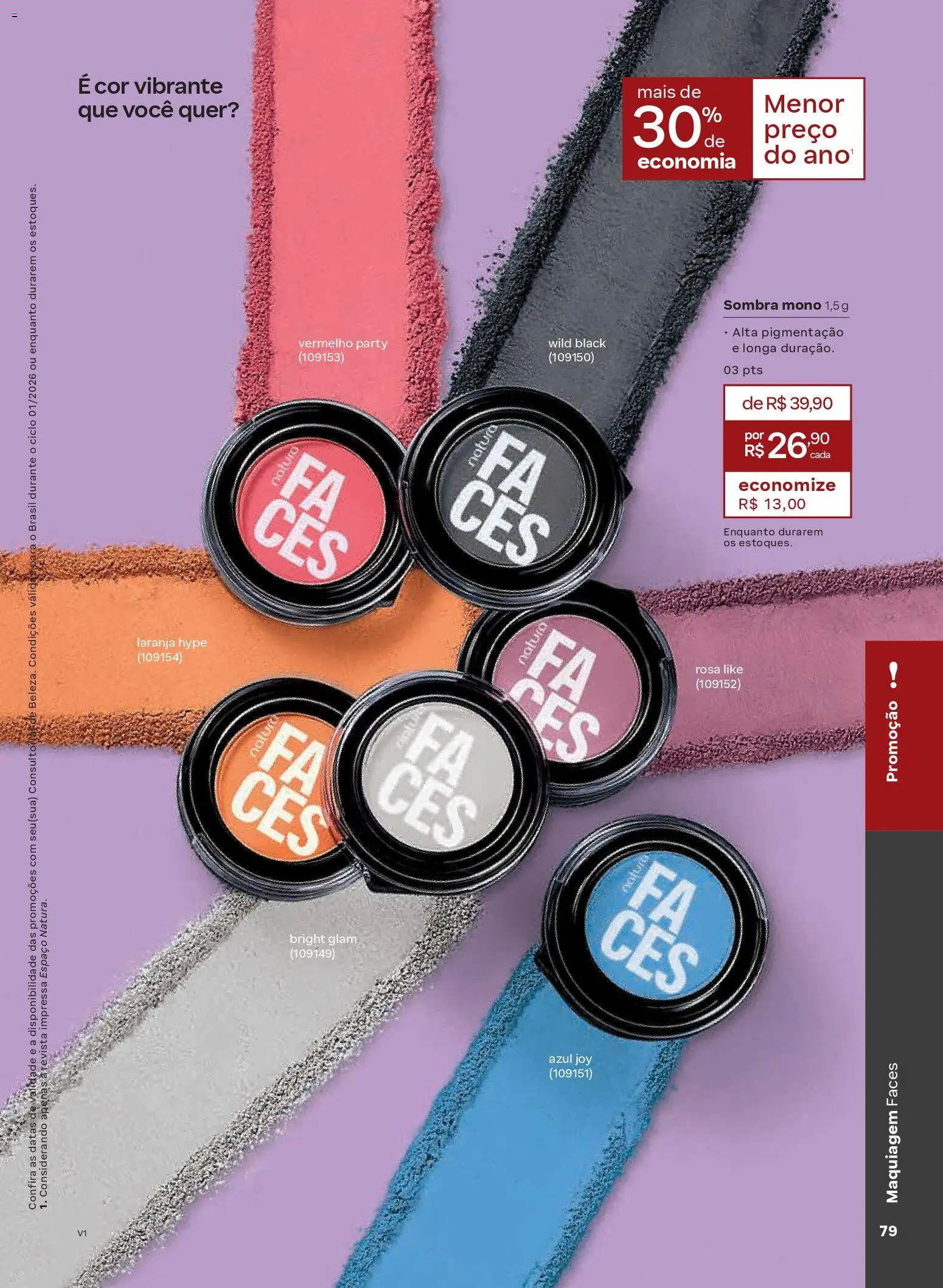 Natura Folheto - válido de 26.12.2025 | Página: 79 | Produtos: Maquiagem, Revista