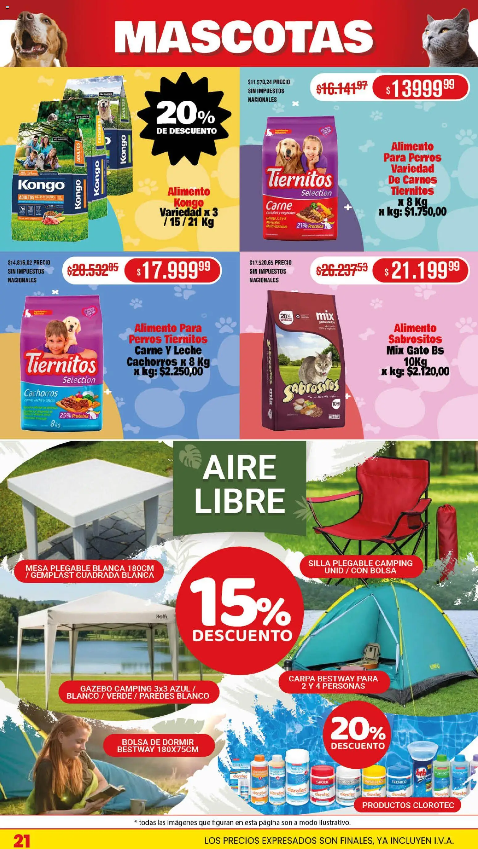 Makro ofertas │ válido desde el 11.12.2025 | Página: 21 | Productos: Carpa, Bolsa de dormir, Mesa, Cereales