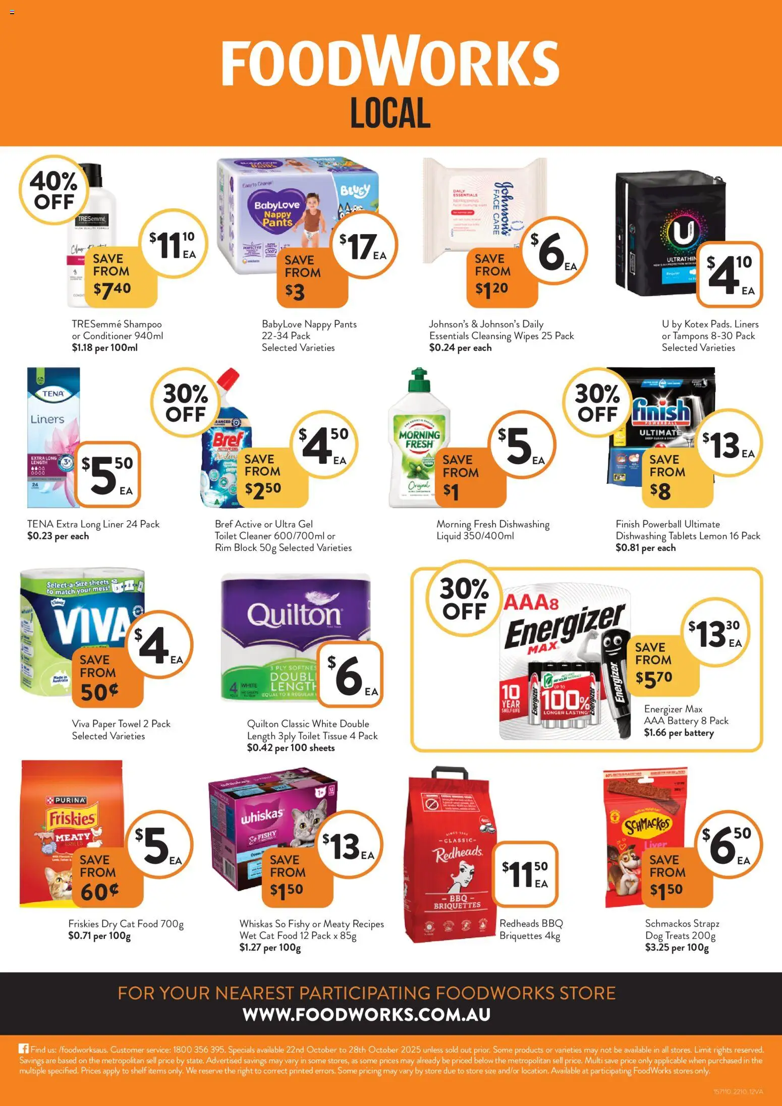 Foodworks catalogue - valid from 22.10.2025 | Page: 10 | Products: Toilet, Pants, Lemon, Tablets