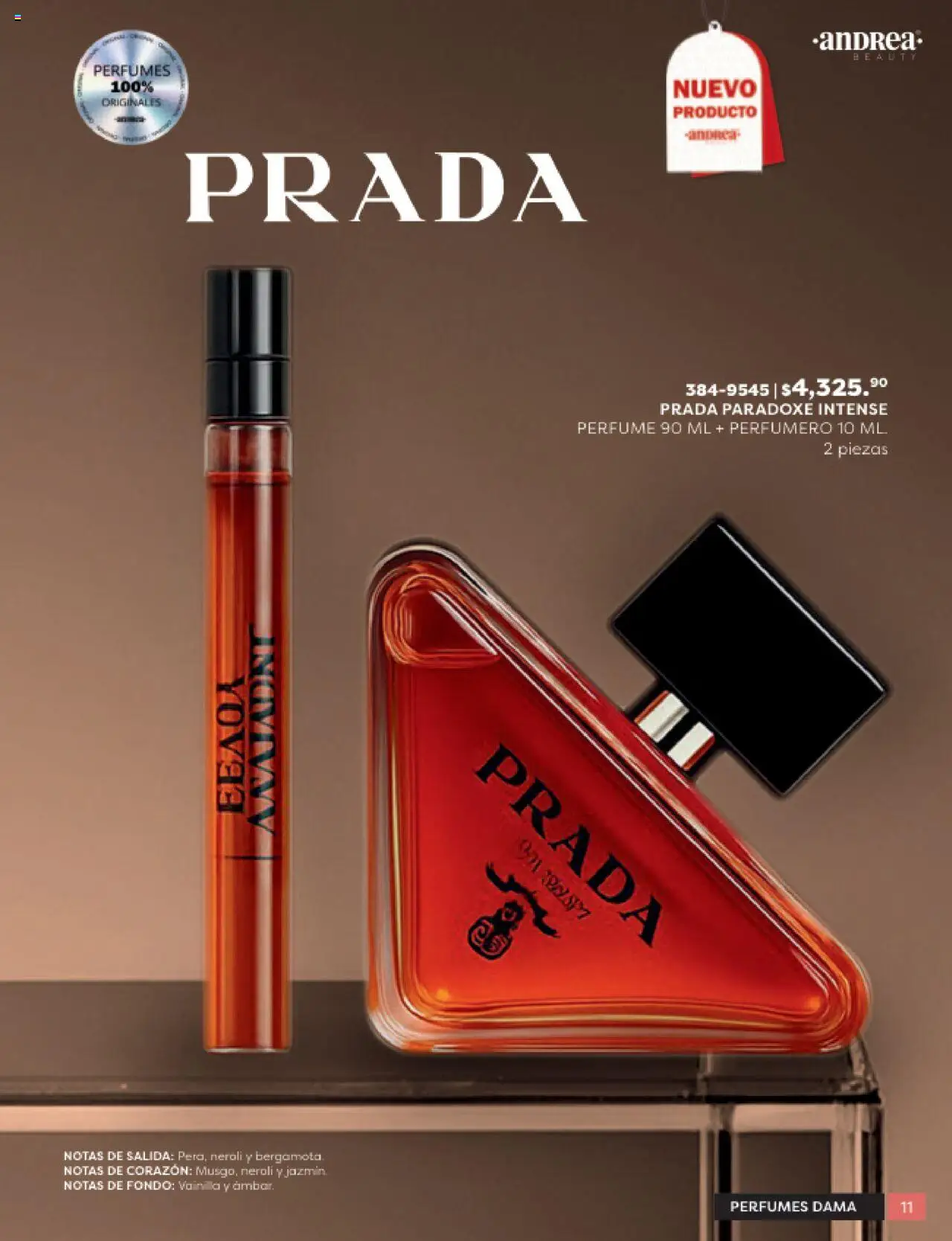 Nuevas ofertas de Andrea válidas en toda la República Mexicana desde el 24.08.2025. ¡Encuentra las mejores ofertas en Andrea - Catálogo Beauty Campaña 5! | Página: 11 | Productos: Perfume