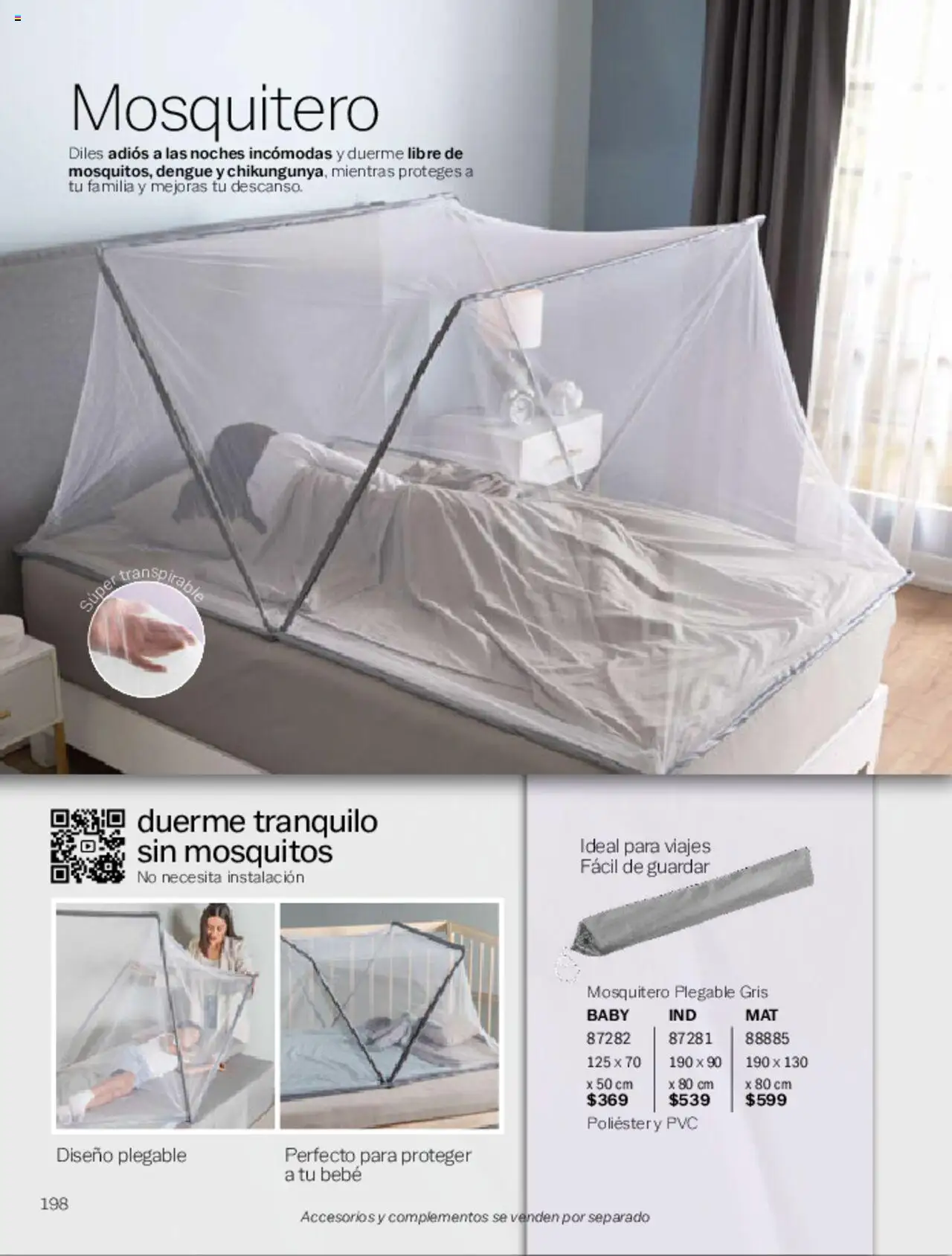 Nuevas ofertas de Vianney válidas en toda la República Mexicana desde el 07.03.2025. ¡Encuentra las mejores ofertas en Vianney catálogo Primavera! | Página: 202 | Productos: Mosquitero