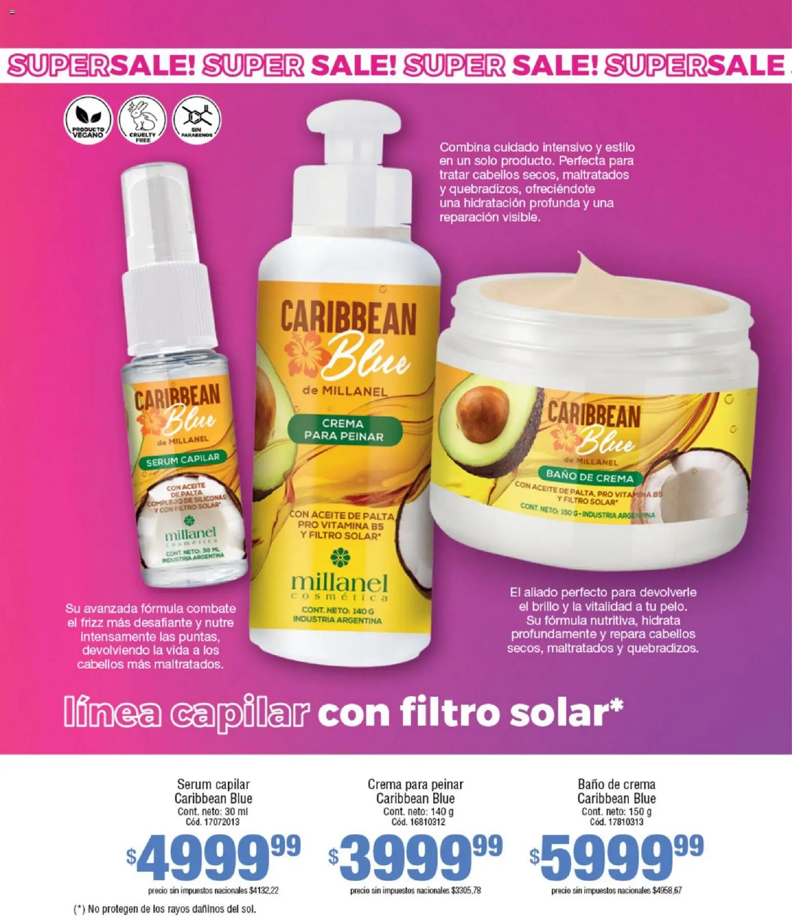 Millanel - Catálogo │ válido desde el 08.12.2025 | Página: 109 | Productos: Aceite, Baño de crema, Palta, Crema