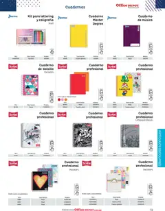 Vista previa de Office Depot catálogo 2026, nuevo folleto de la tienda, válido en México a partir del 12.01.2026 | Página: 75 | Productos: Cuadro, Cuaderno