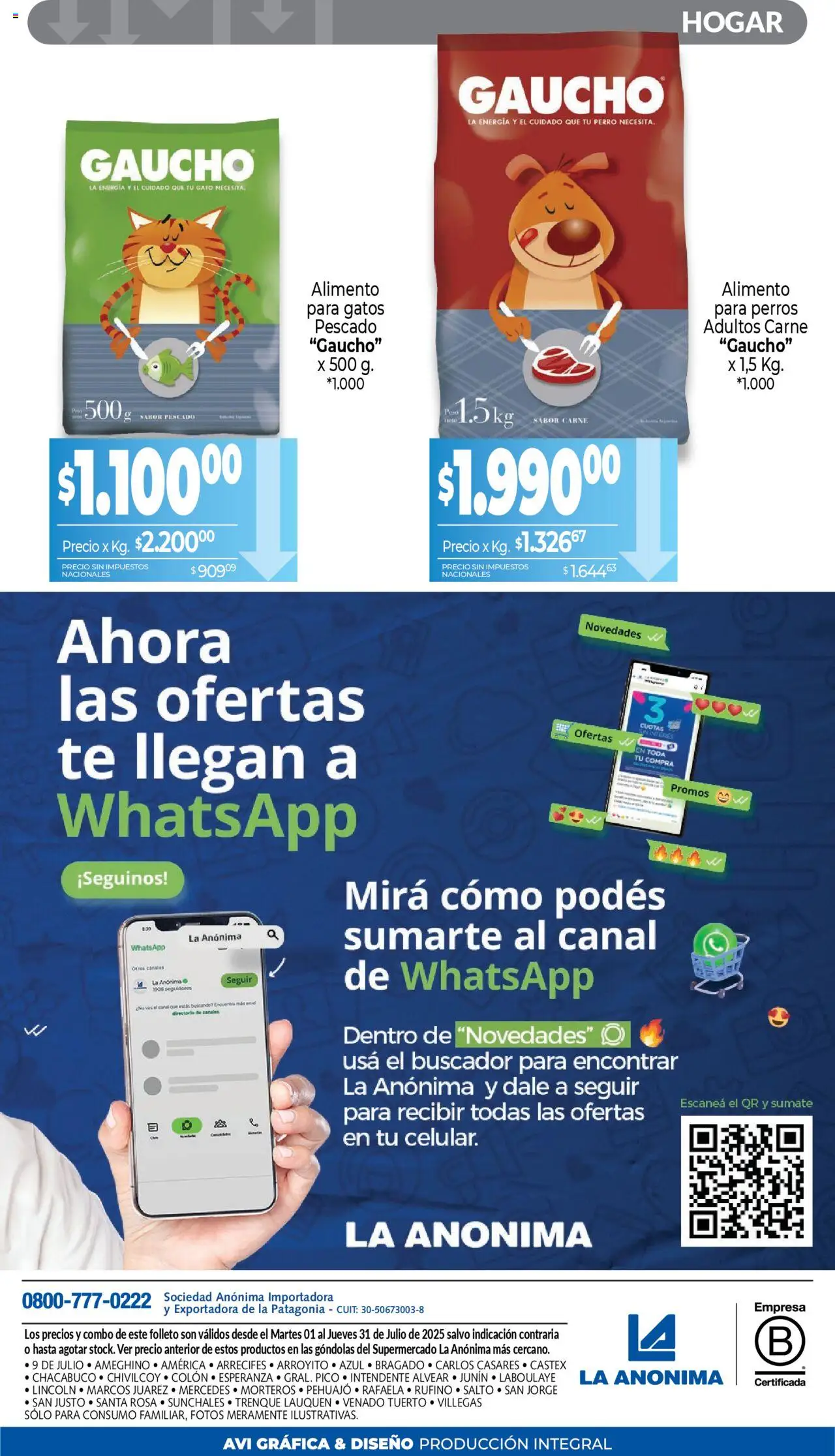 La Anonima - Canasta Ahorro │ válido desde el 01.07.2025 | Página: 12 | Productos: Pico, Pescado, Té
