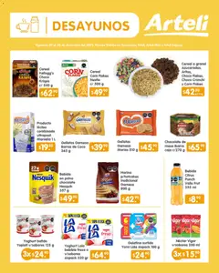 Vista previa de Arteli folleto Quincenal, nuevo folleto de la tienda, válido en México a partir del 07.12.2025 | Página: 4 | Productos: Harina, Gelatina, Chocolate, Barra