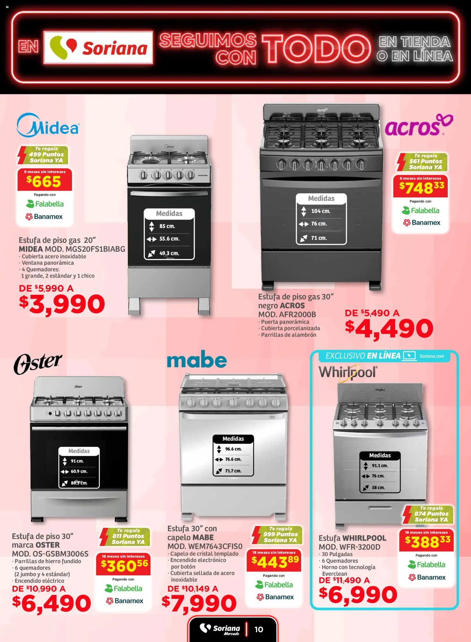 Nuevas ofertas de Soriana válidas en toda la República Mexicana desde el 19.11.2025. ¡Encuentra las mejores ofertas en Soriana - Seguimos con todo Mercado Nacional! | Página: 10 | Productos: Horno, Té