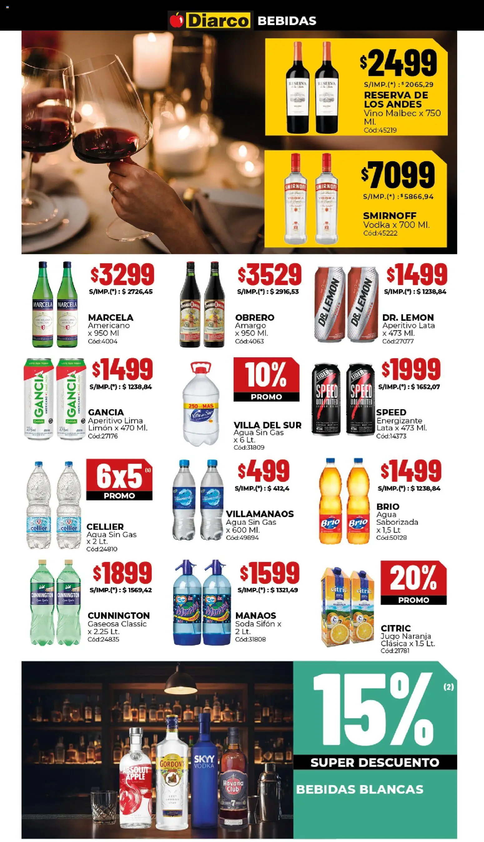 Diarco ofertas │ válido desde el 22.12.2025 | Página: 9 | Productos: Gaseosa, Soda, Lima, Jugo