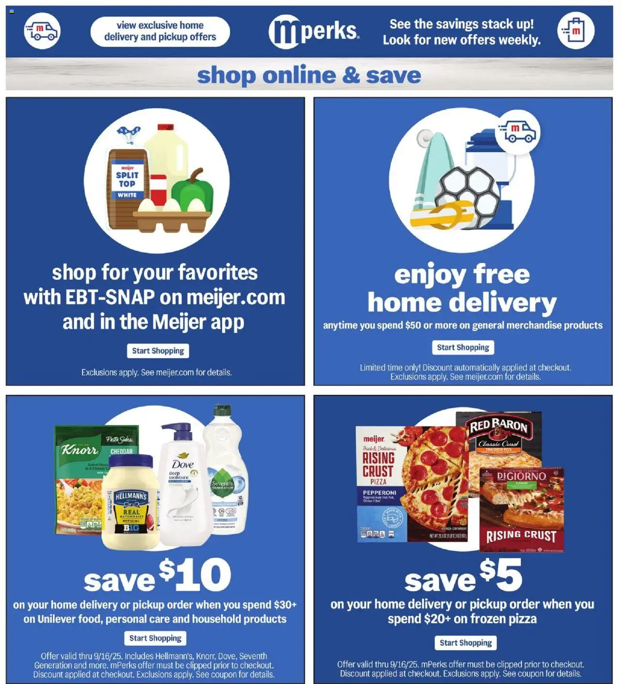 Meijer Weekly Ad - valid from 10.09.2025 | Page: 41 | Products: Cheese, Pizza, Pasta, Mayonnaise