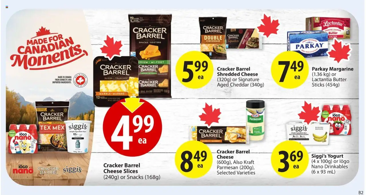 Save on foods flyer valid from 09.10.2025 | Page: 22 | Products: Butter, Cheese, Yogurt