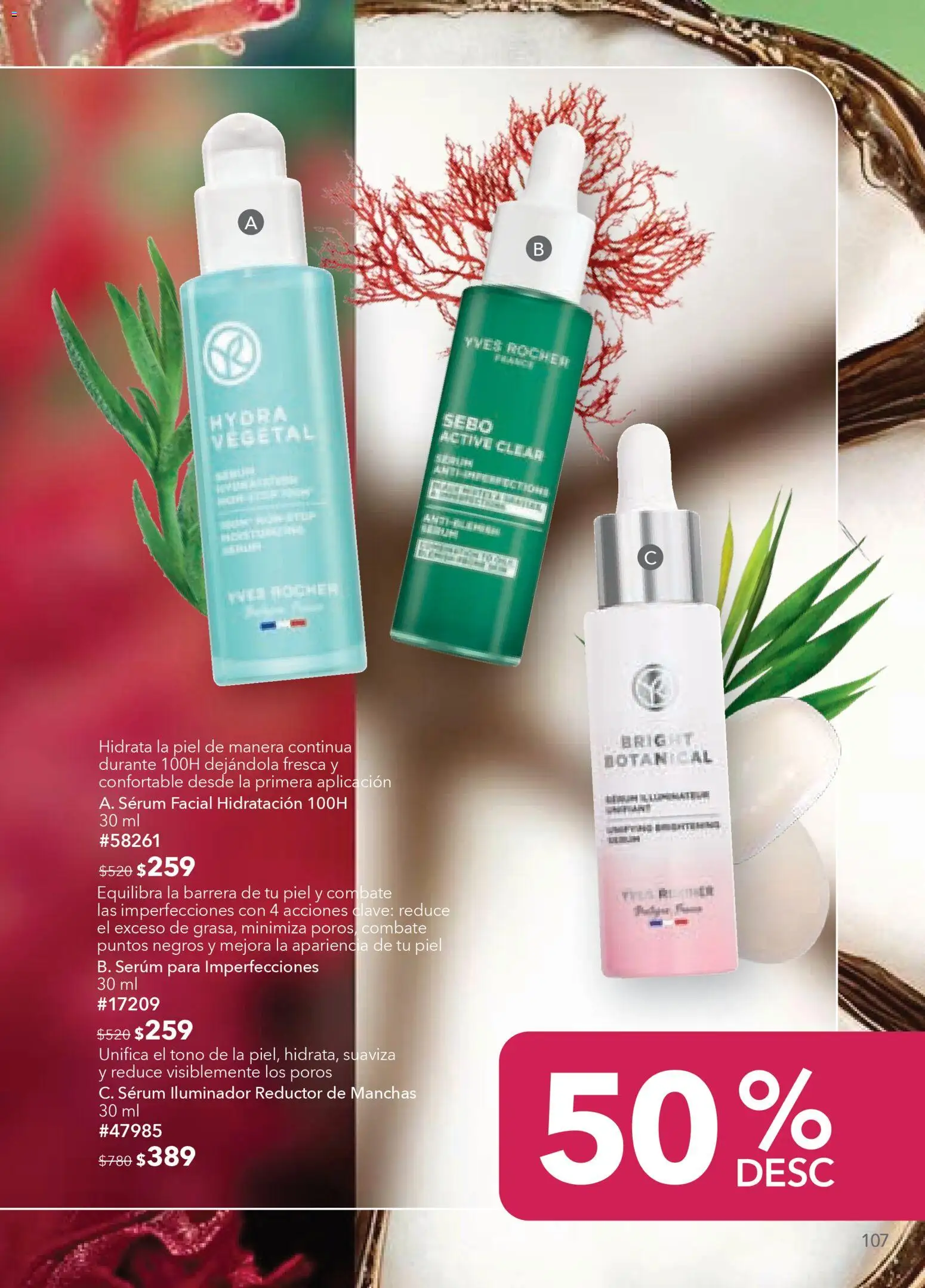 Nuevas ofertas de Yves Rocher válidas en toda la República Mexicana desde el 10.02.2026. ¡Encuentra las mejores ofertas en Yves Rocher campaña 3 2026! | Página: 105 | Productos: Iluminador, Serum