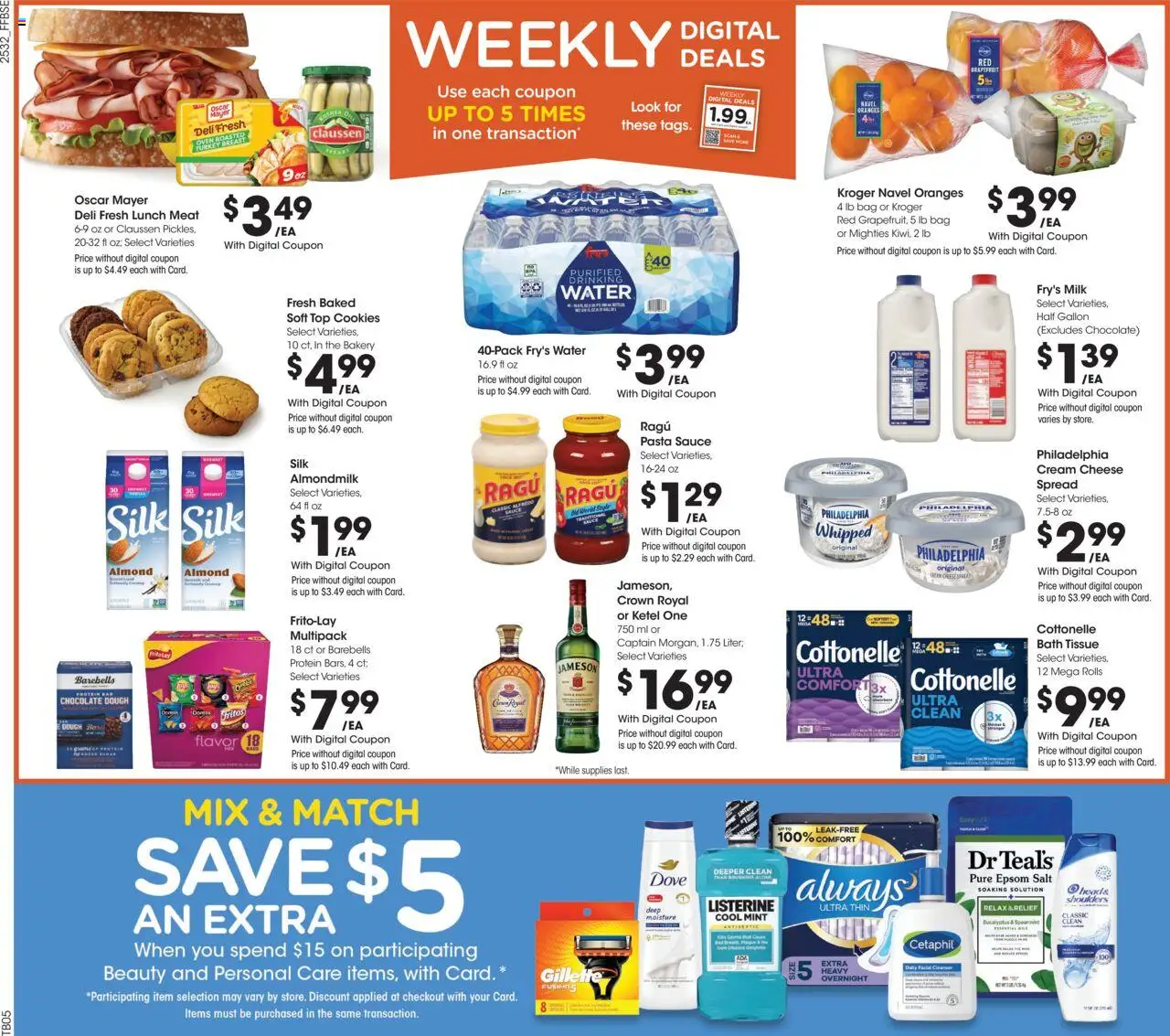 Fry's Food Weekly Ad - valid from 10.09.2025 | Page: 2 | Products: Bath, Milk, Cheese, Oven