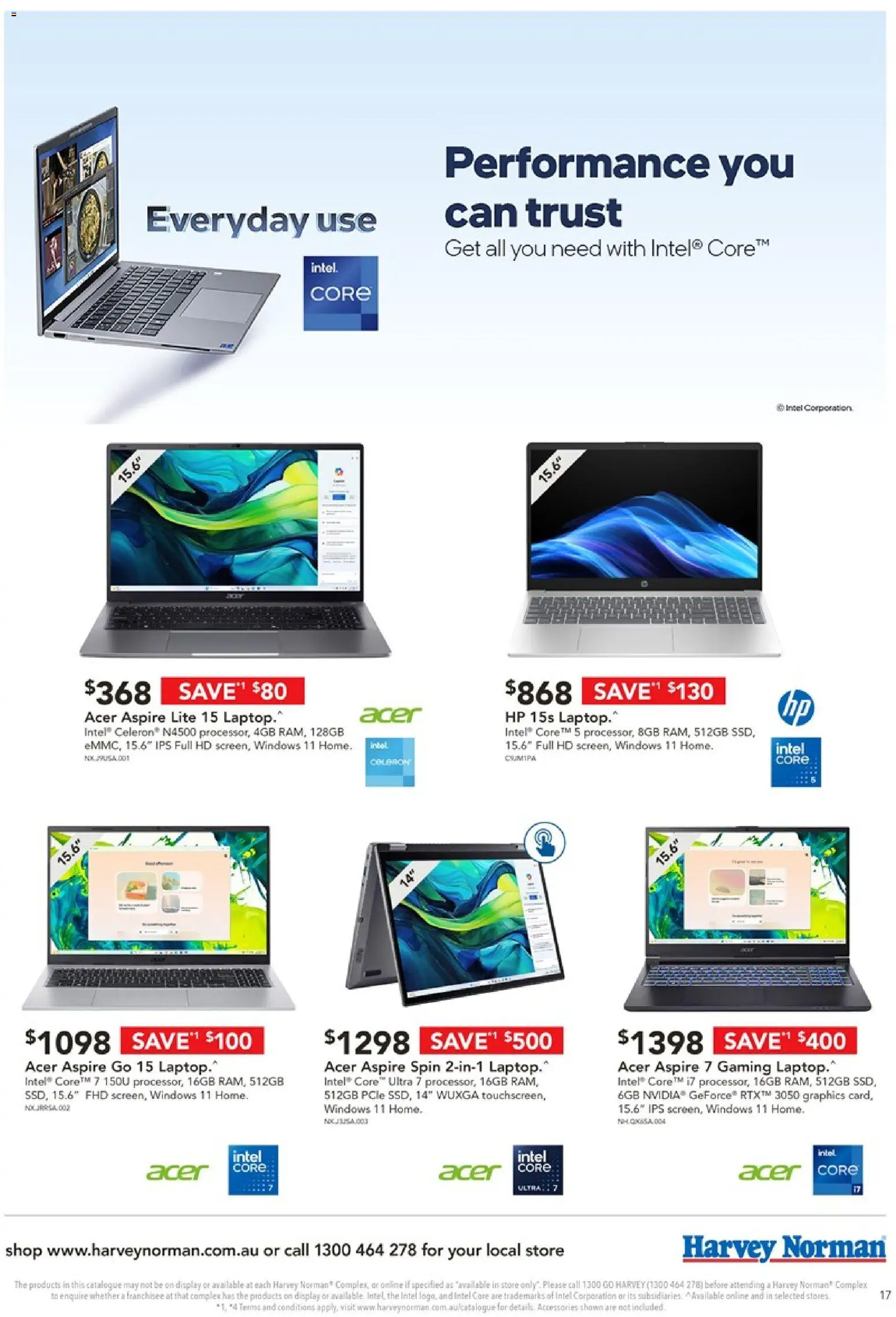 Harvey Norman catalogue - valid from 02.04.2026 | Page: 17 | Products: Laptop