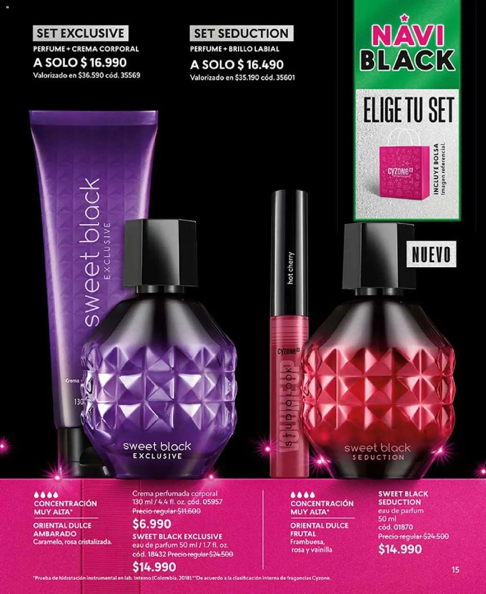 CyZone revista - valida desde el 14.10.2025 | Página: 15 | Productos: Crema, Bolsa, Brillo, Perfume