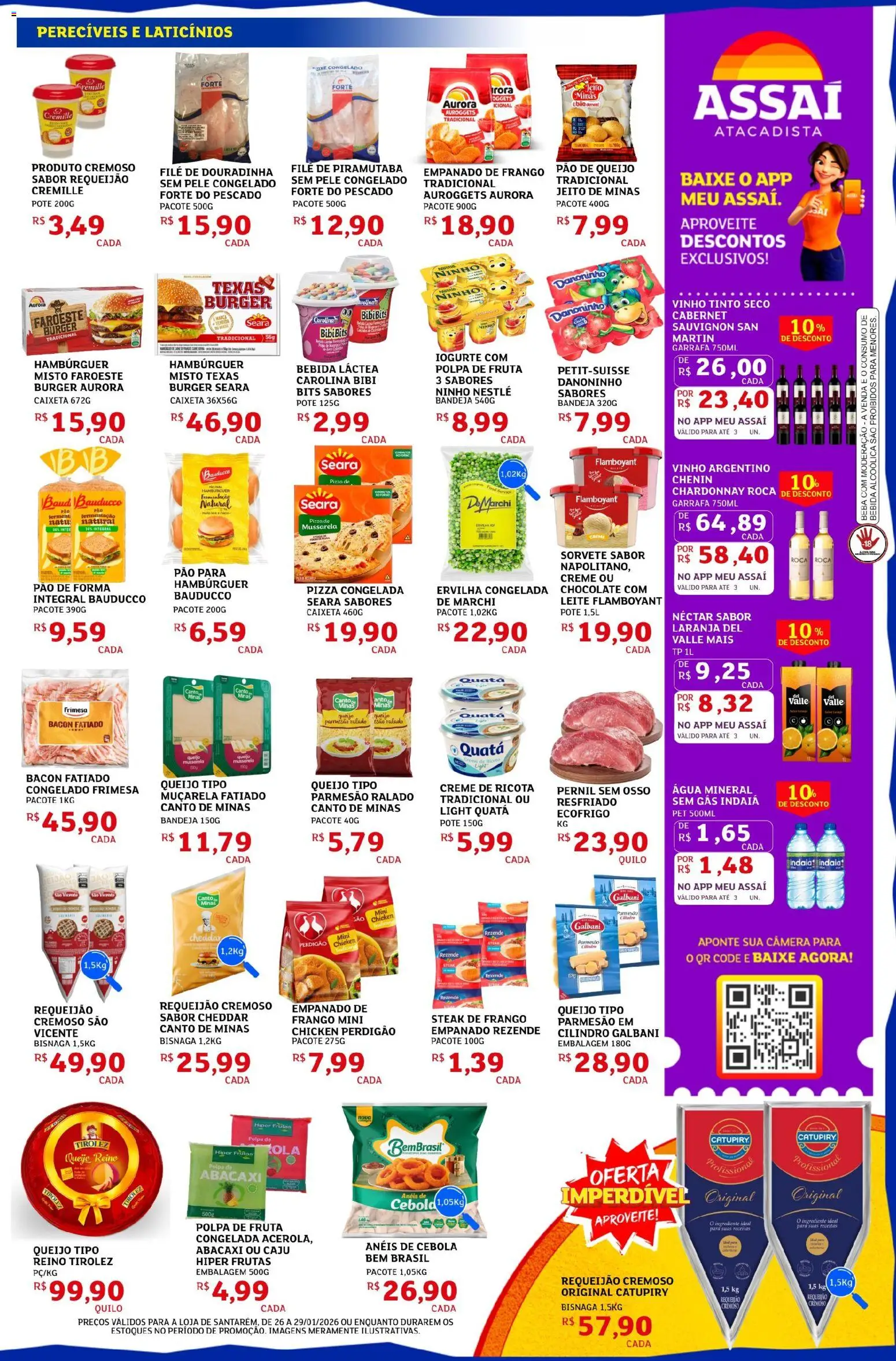 Assaí Atacadista Folheto - válido de 26.01.2026 | Página: 3 | Produtos: Chocolate, Muçarela, Câmera, Pão de queijo