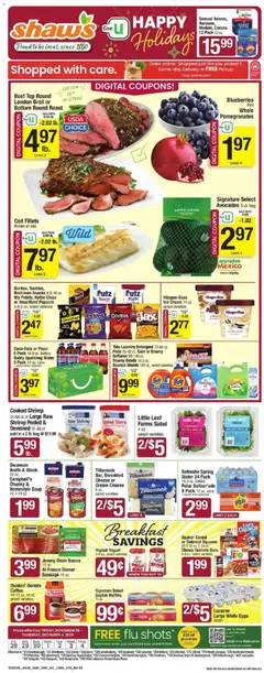 Preview of Shaw's weekly ads valid from 28.11.2025