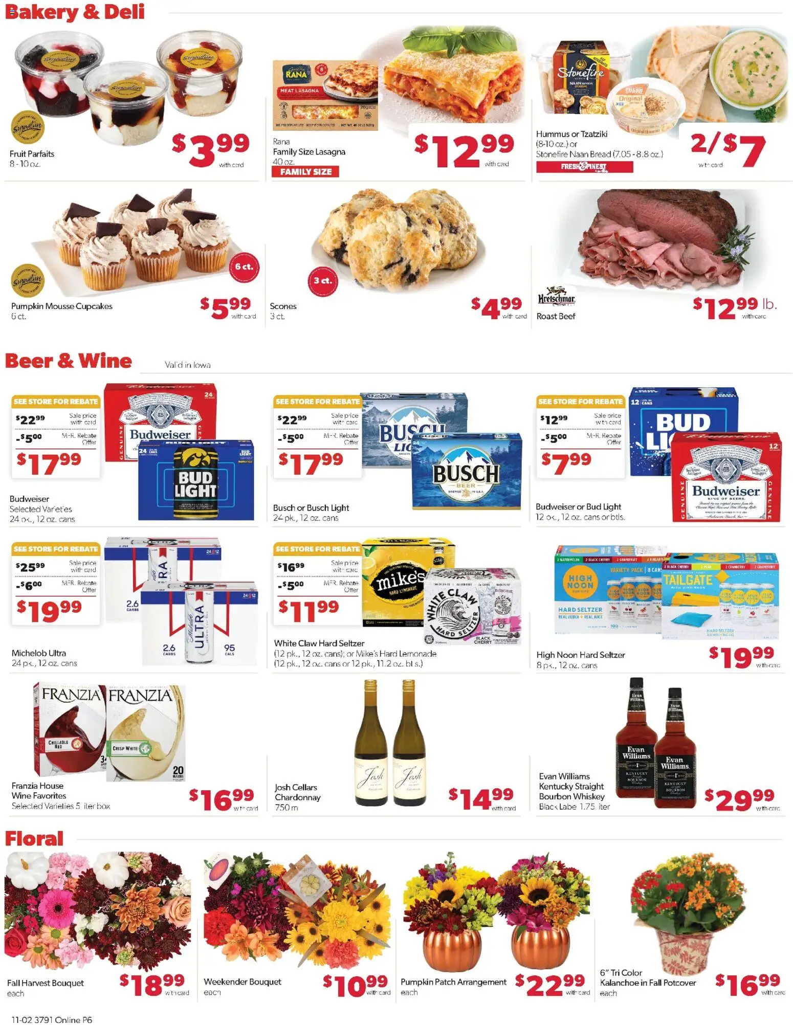 Family Fare Weekly Ad - valid from 02.11.2025 | Page: 10 | Products: Bakery, Juice, Bourbon, Vodka