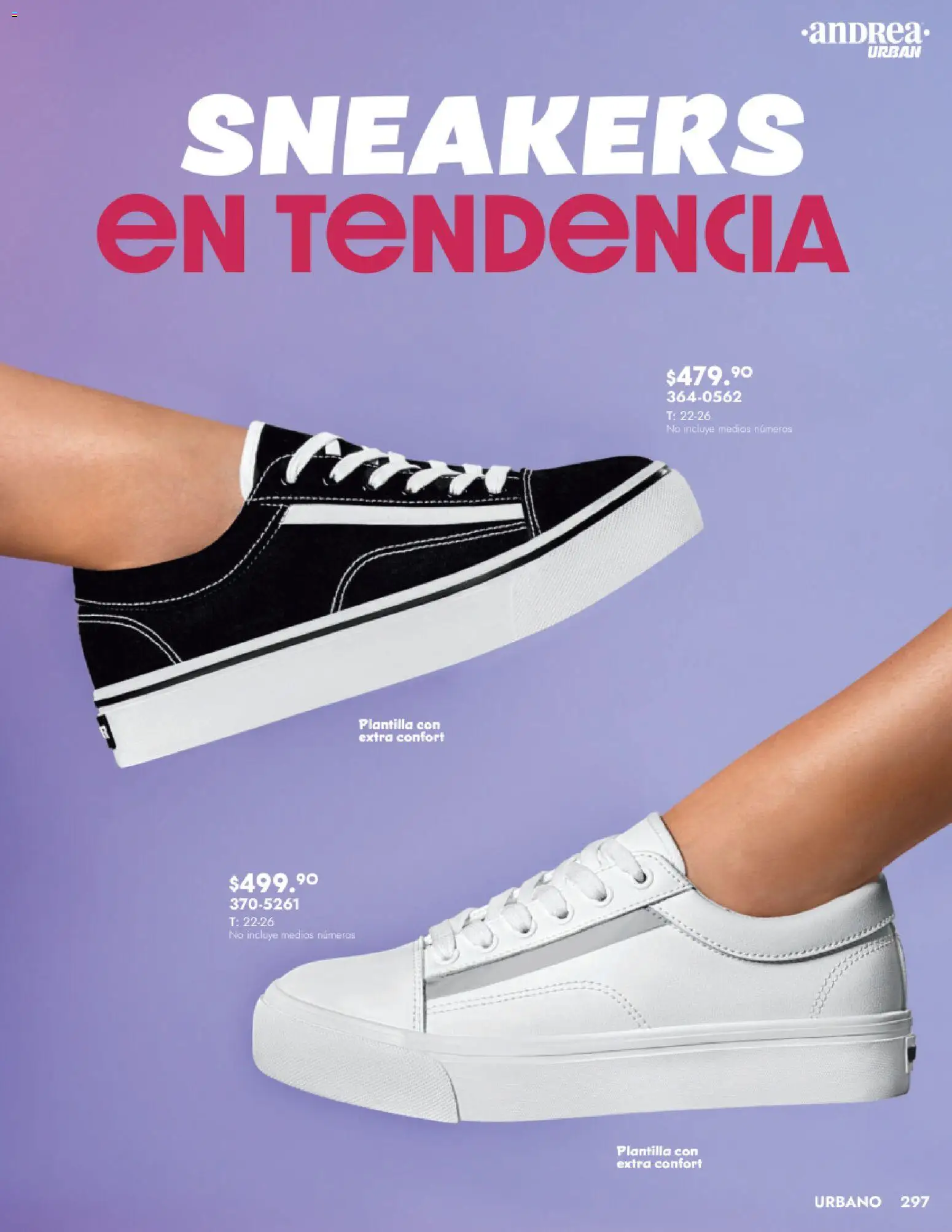 Nuevas ofertas de Andrea válidas en toda la República Mexicana desde el 24.08.2025. ¡Encuentra las mejores ofertas en Andrea - Catálogo Calzado Dama! | Página: 297 | Productos: Malla