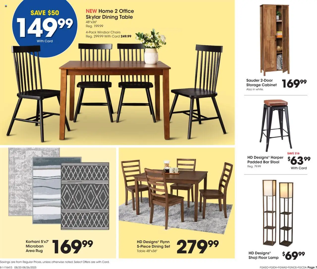 Fred Meyer Home & Apparel - valid from 20.08.2025 | Page: 9 | Products: Table, Lamp