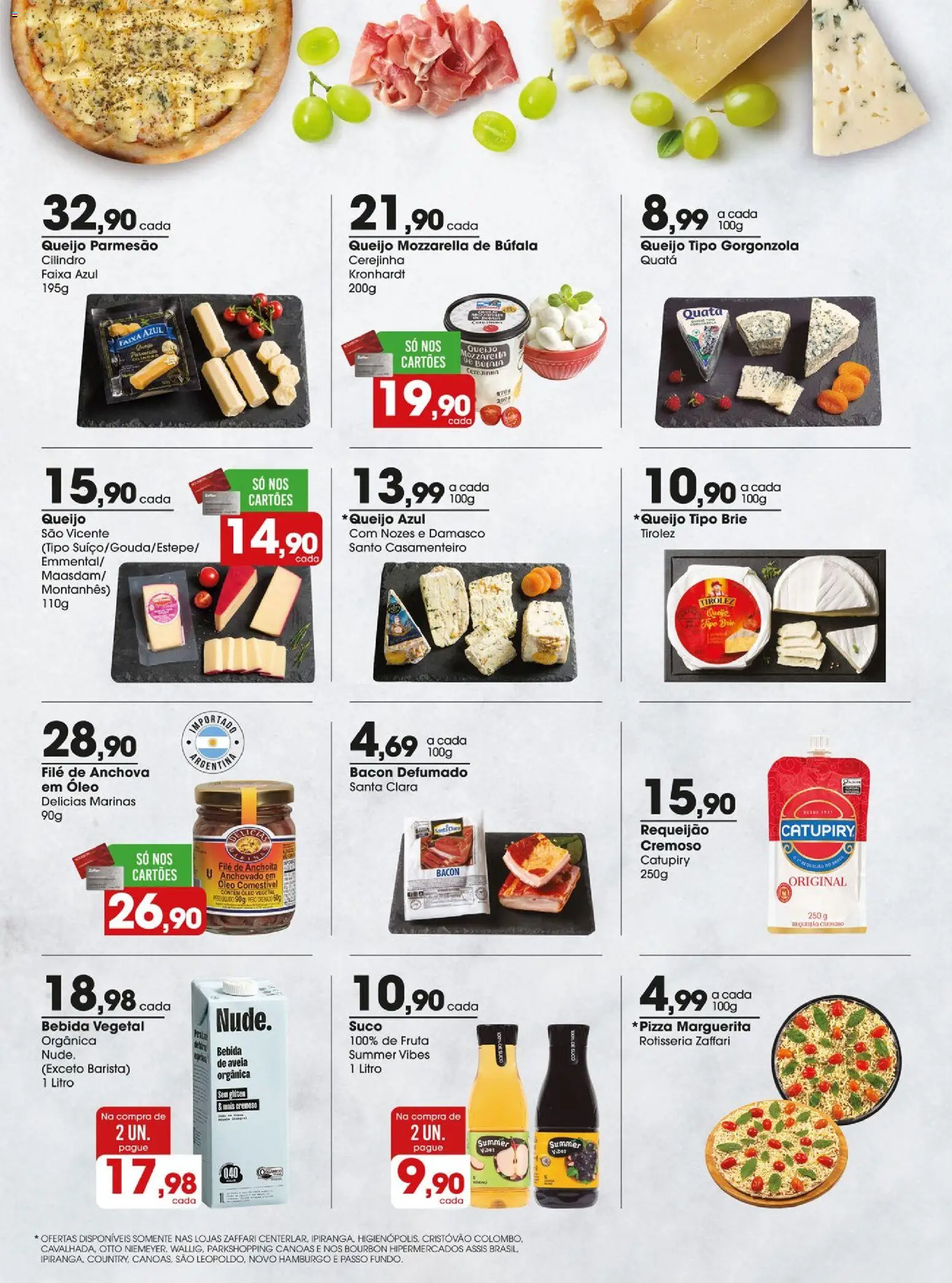 Zaffari Folheto - válido de 16.12.2025 | Página: 12 | Produtos: Anchova, Catupiry, Bourbon, Bebida