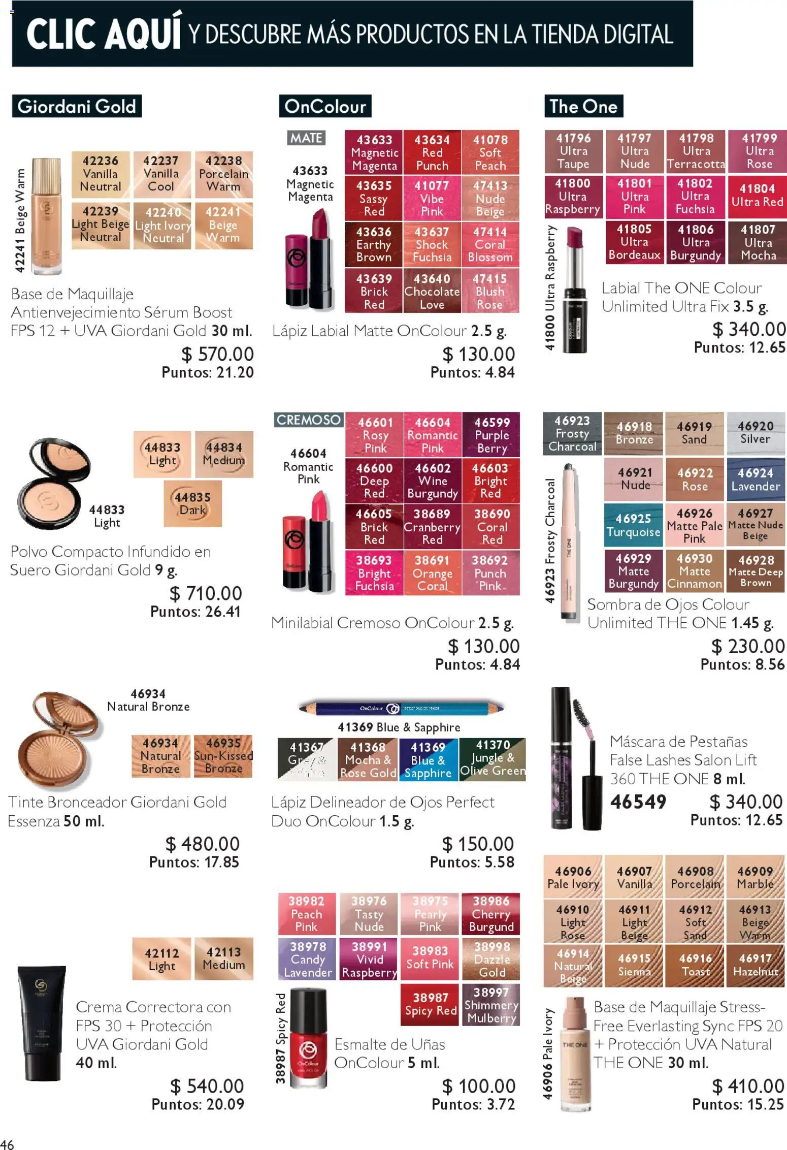 Nuevas ofertas de Oriflame válidas en toda la República Mexicana desde el 22.11.2025. ¡Encuentra las mejores ofertas en Oriflame Black Friday! | Página: 46 | Productos: Crema, Máscara, Máscara de pestañas, Lápiz labial