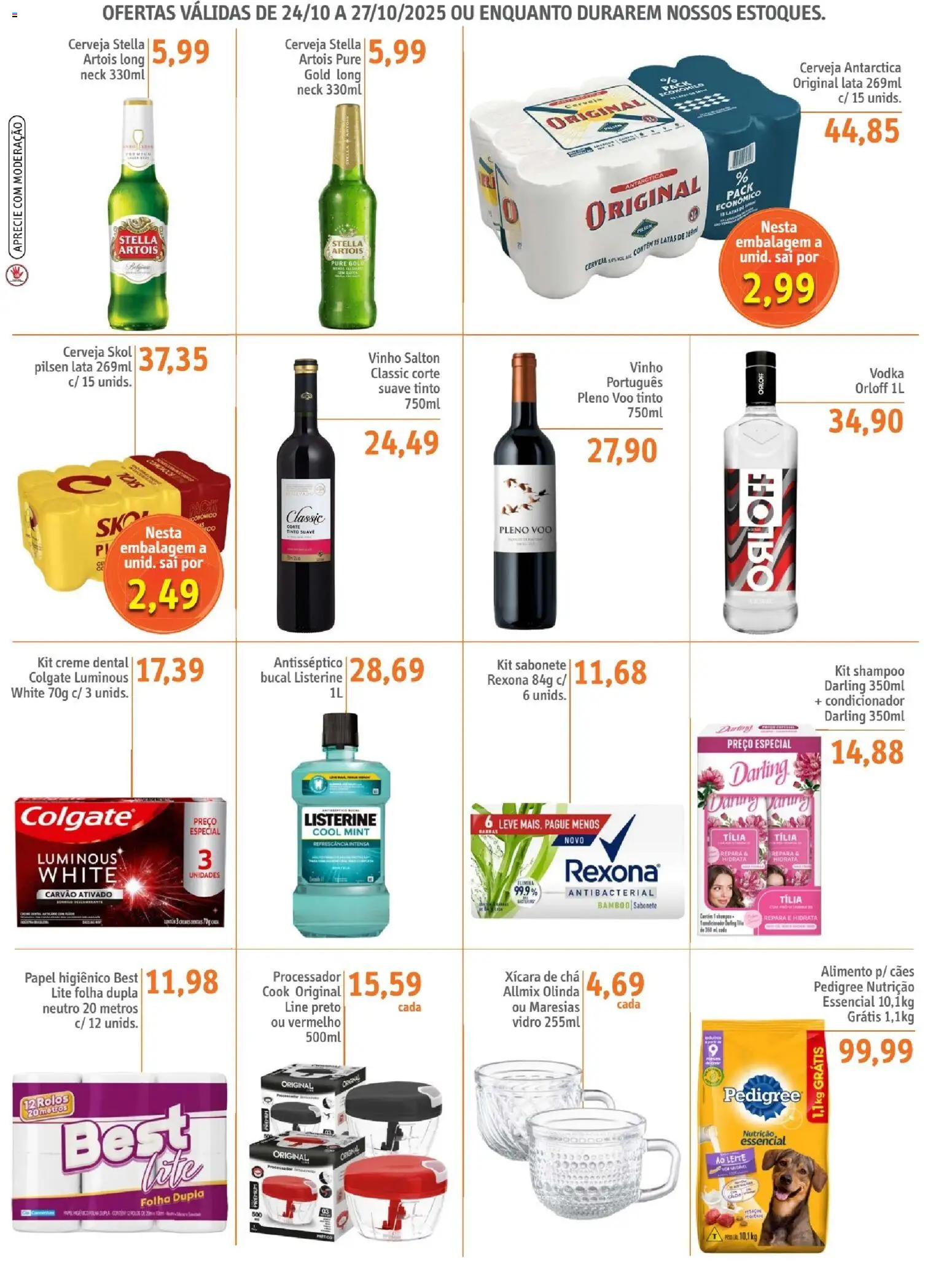Sonda Folheto - válido de 24.10.2025 | Página: 4 | Produtos: Processador, Leite, Cerveja, Sabonete