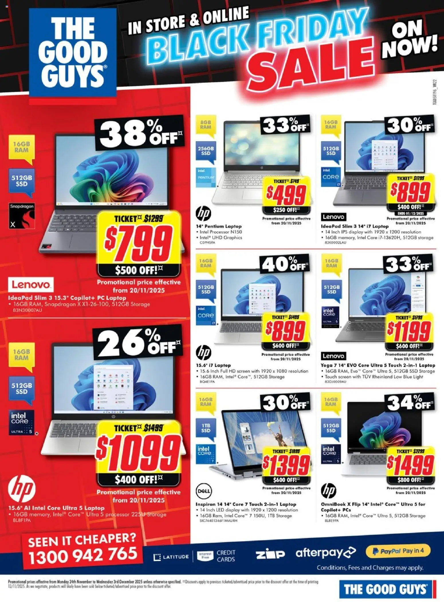 The Good Guys catalogue - valid from 23.11.2025 | Page: 29 | Products: Light, Pc, Laptop, Screen