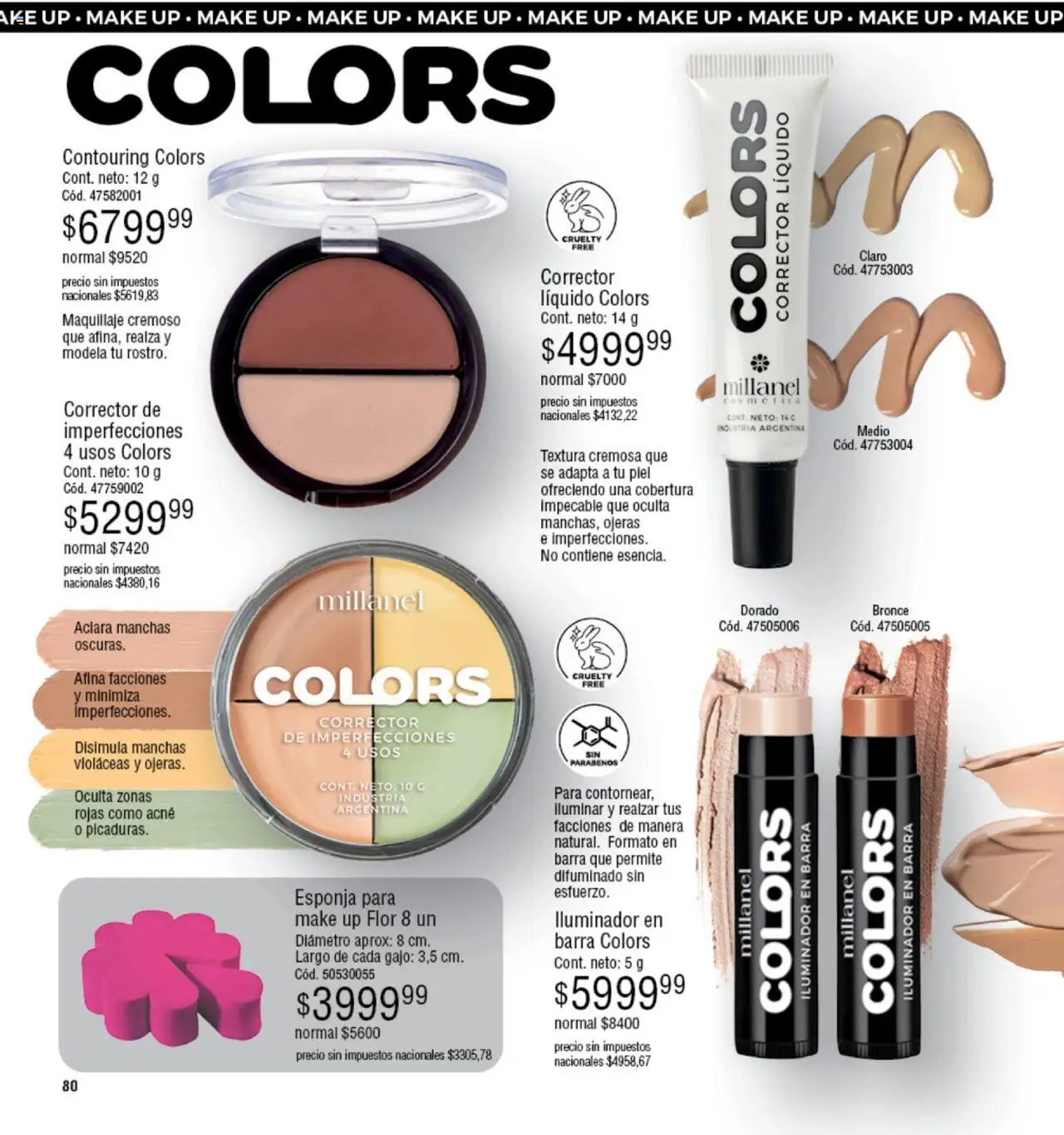 Millanel - Catálogo │ válido desde el 20.10.2025 | Página: 80 | Productos: Maquillaje, Iluminador, Esponja