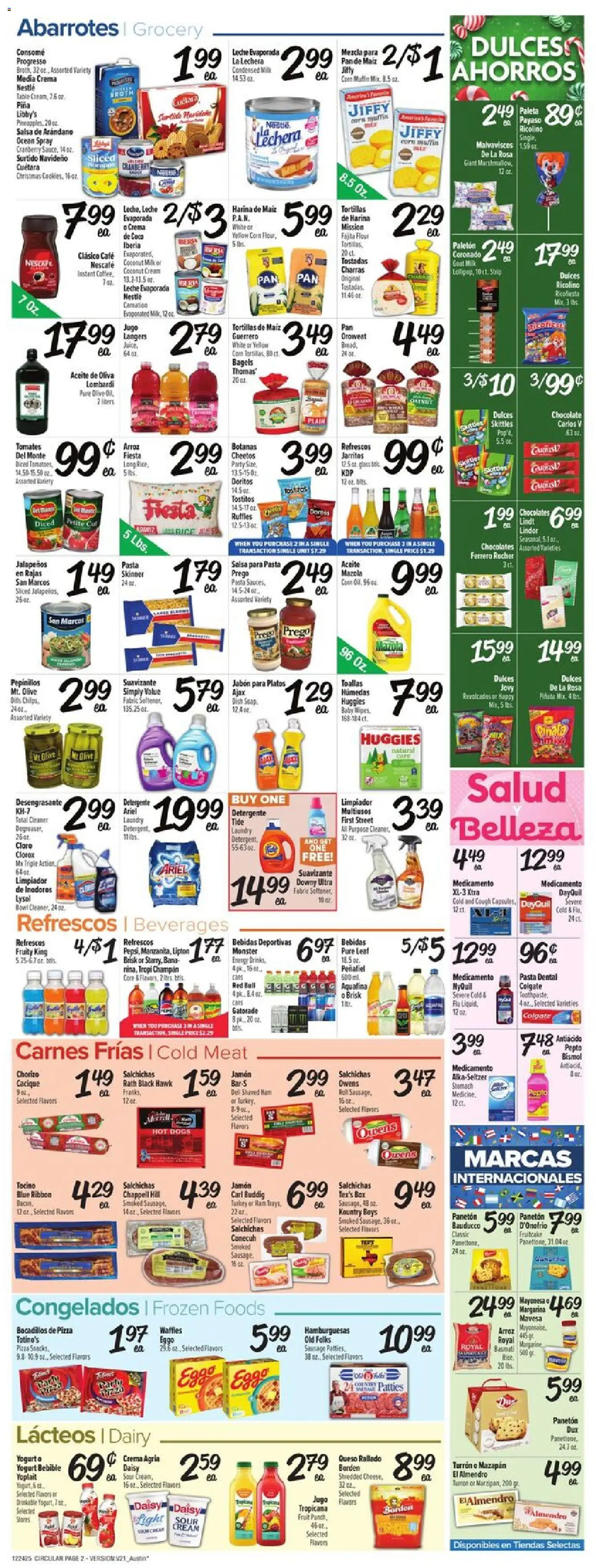 Fiesta Mart Weekly Ad - valid from 24.12.2025 | Page: 2 | Products: Pizza, Detergent, Chips, Sausage