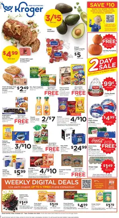 Preview of Kroger weekly ads valid from 22.10.2025