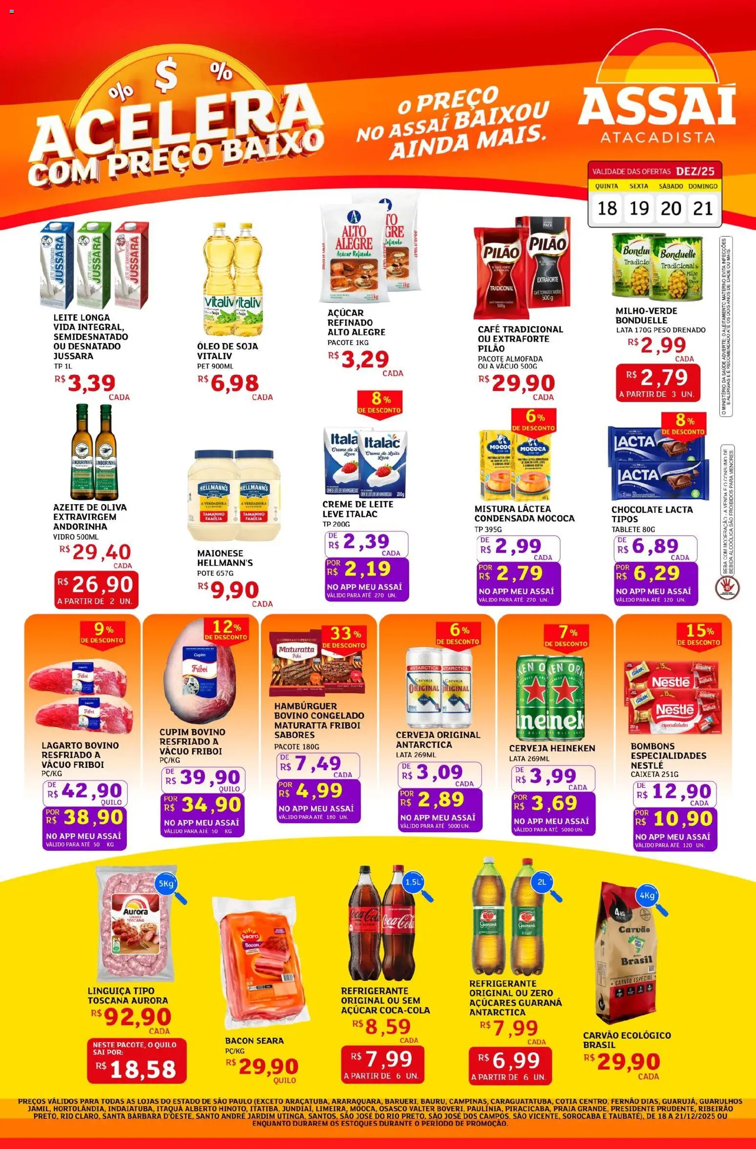 Assaí Atacadista Folheto - válido de 18.12.2025 | Página: 1 | Produtos: Café, Chocolate, Refrigerante, Maionese