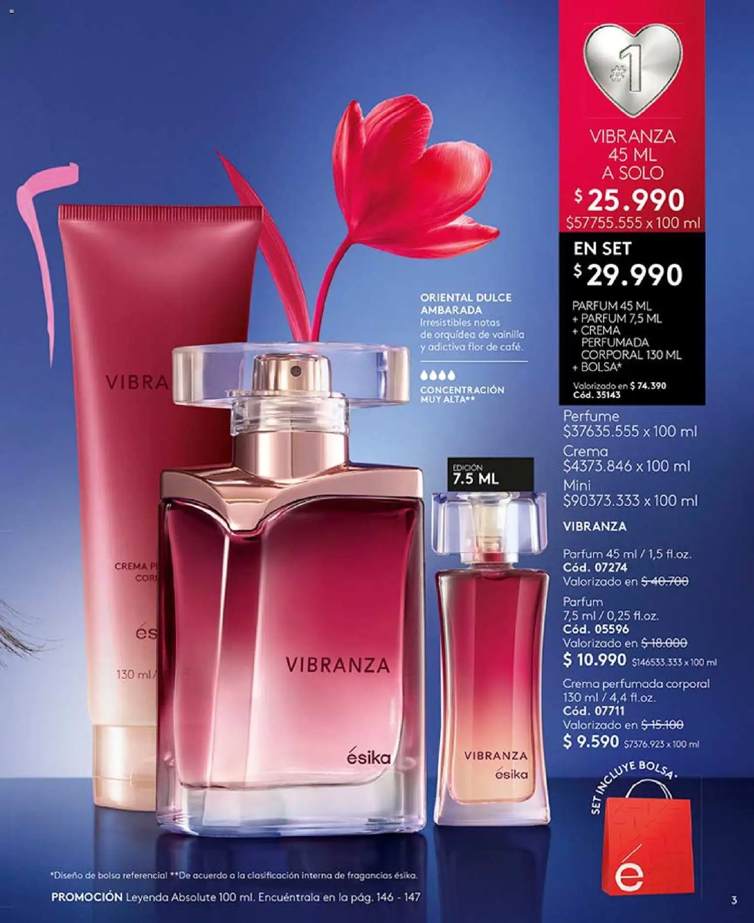 Catálogo Ésika Campaña 7 │ válido desde el 18.04.2026 | Página: 3 | Productos: Bolsa, Perfume, Crema