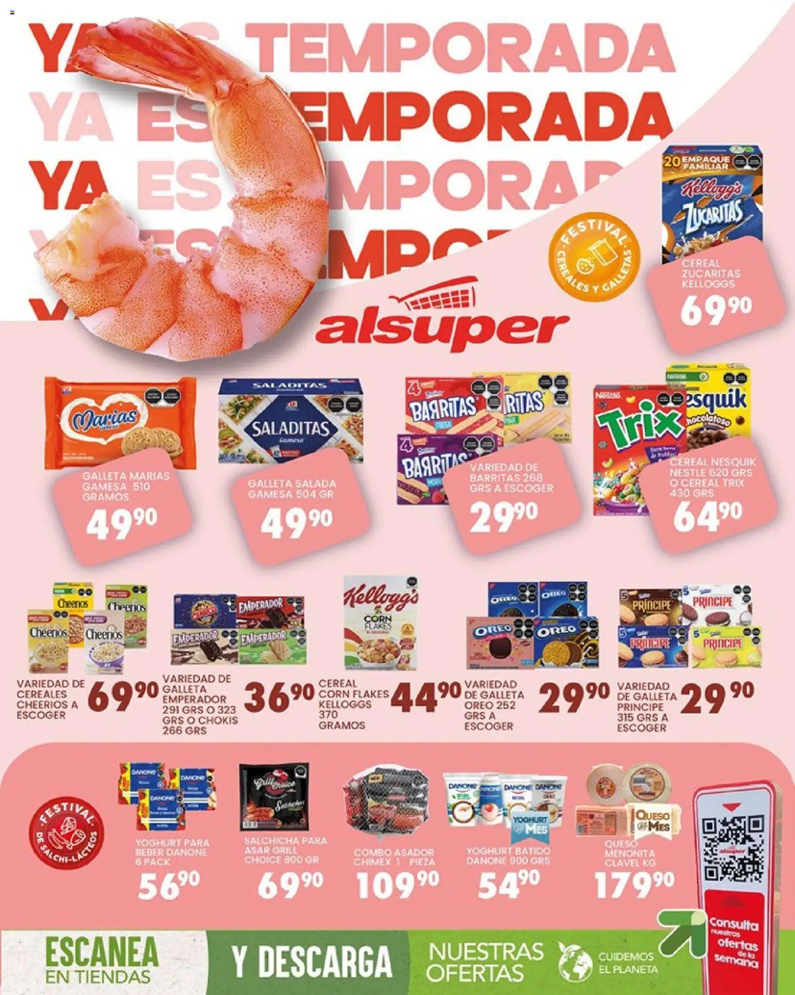 Nuevas ofertas de Alsuper válidas en toda la República Mexicana desde el 21.03.2026. ¡Encuentra las mejores ofertas en Alsuper folleto Casas Grandes! | Página: 8 | Productos: Fresa, Salchicha, Queso, Cereales