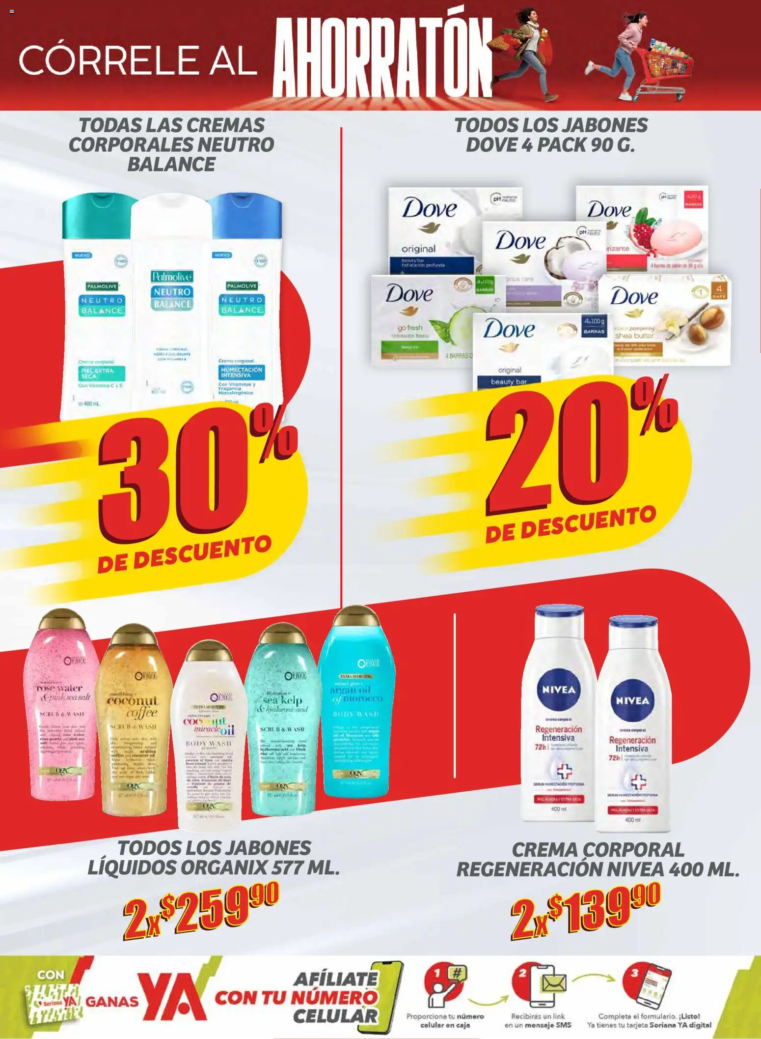 Nuevas ofertas de Soriana válidas en toda la República Mexicana desde el 30.10.2025. ¡Encuentra las mejores ofertas en Soriana - Ahorratón Soriana Súper Nacional! | Página: 12 | Productos: Crema, Body, Caja, Crema corporal