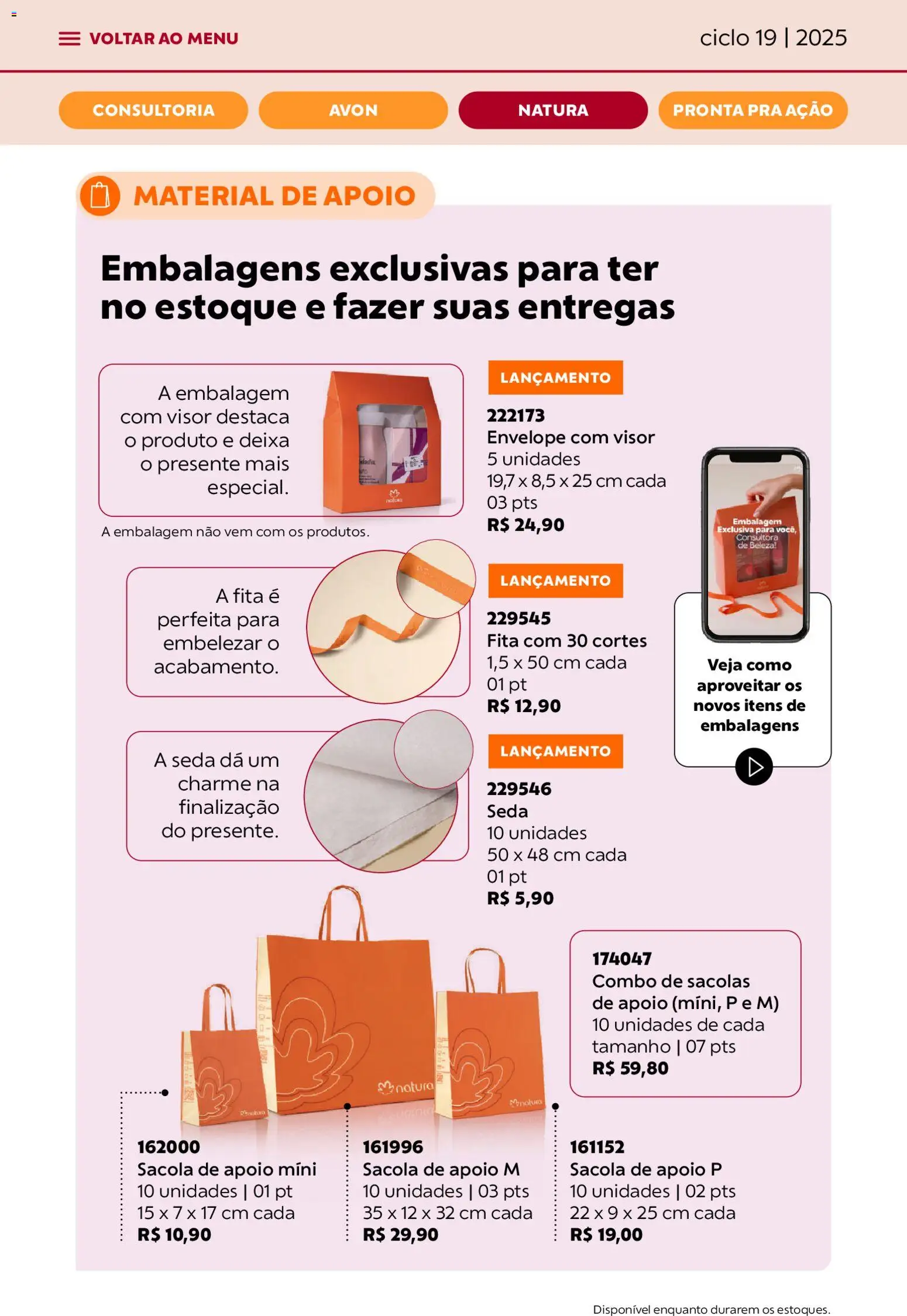 Avon Folheto - válido de 21.11.2025 | Página: 69 | Produtos: Envelope, Fita