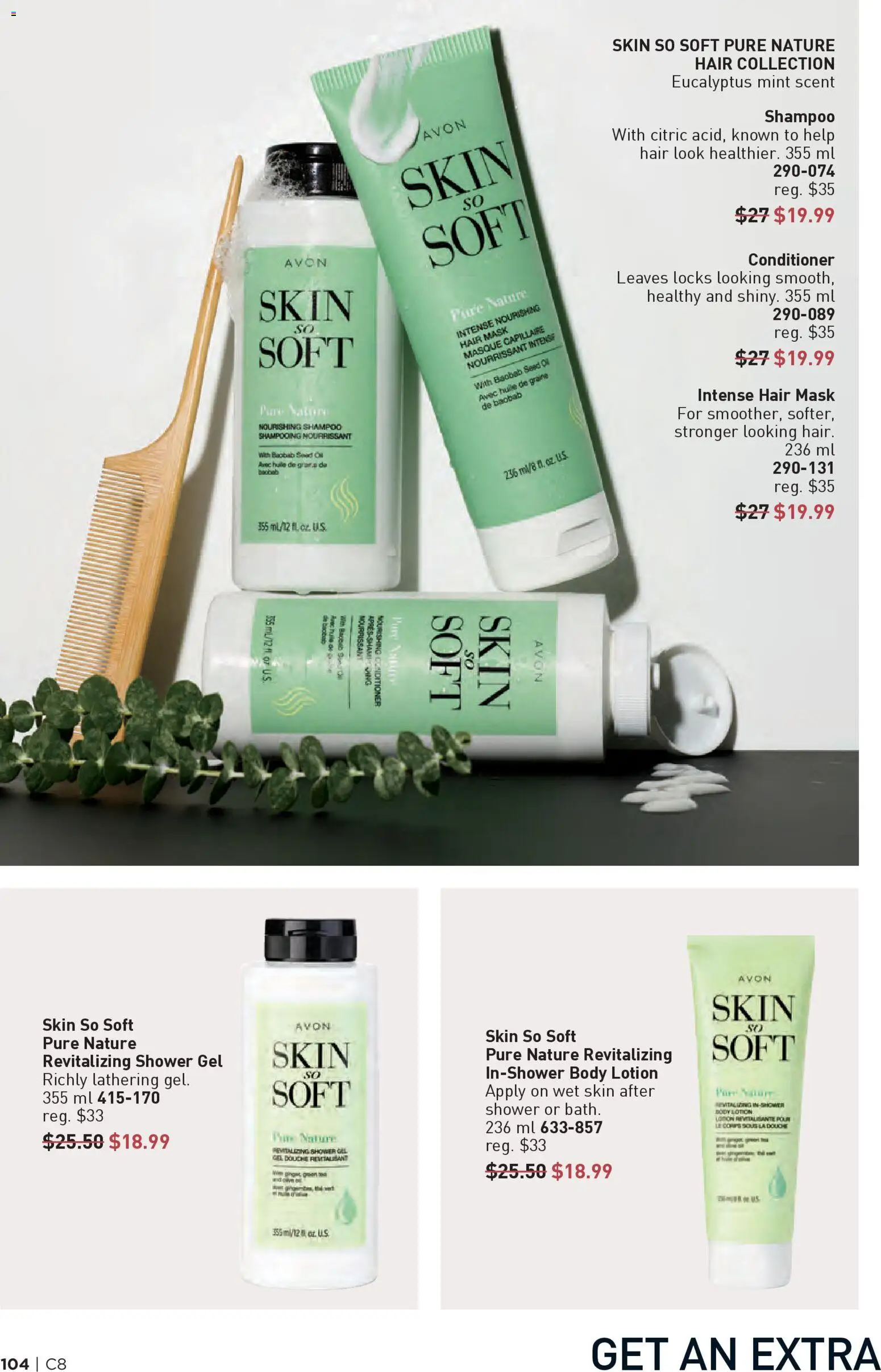 Avon flyer valid from 09.04.2026 | Page: 104 | Products: Conditioner, Mask, Shower, Oil