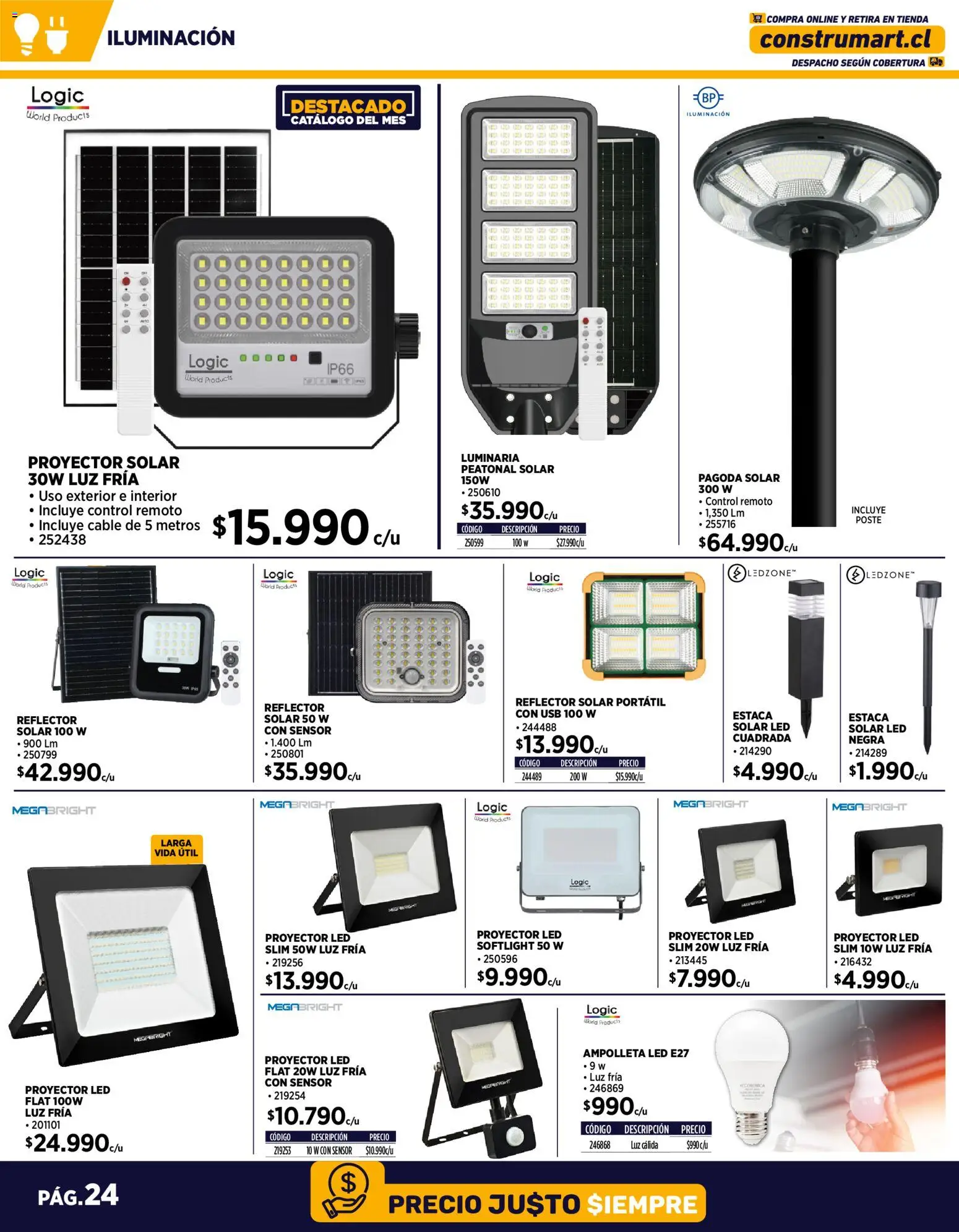 Construmart Ofertas │ válido desde el 01.12.2025 | Página: 24 | Productos: Cable, Proyector, Control remoto, Reflector