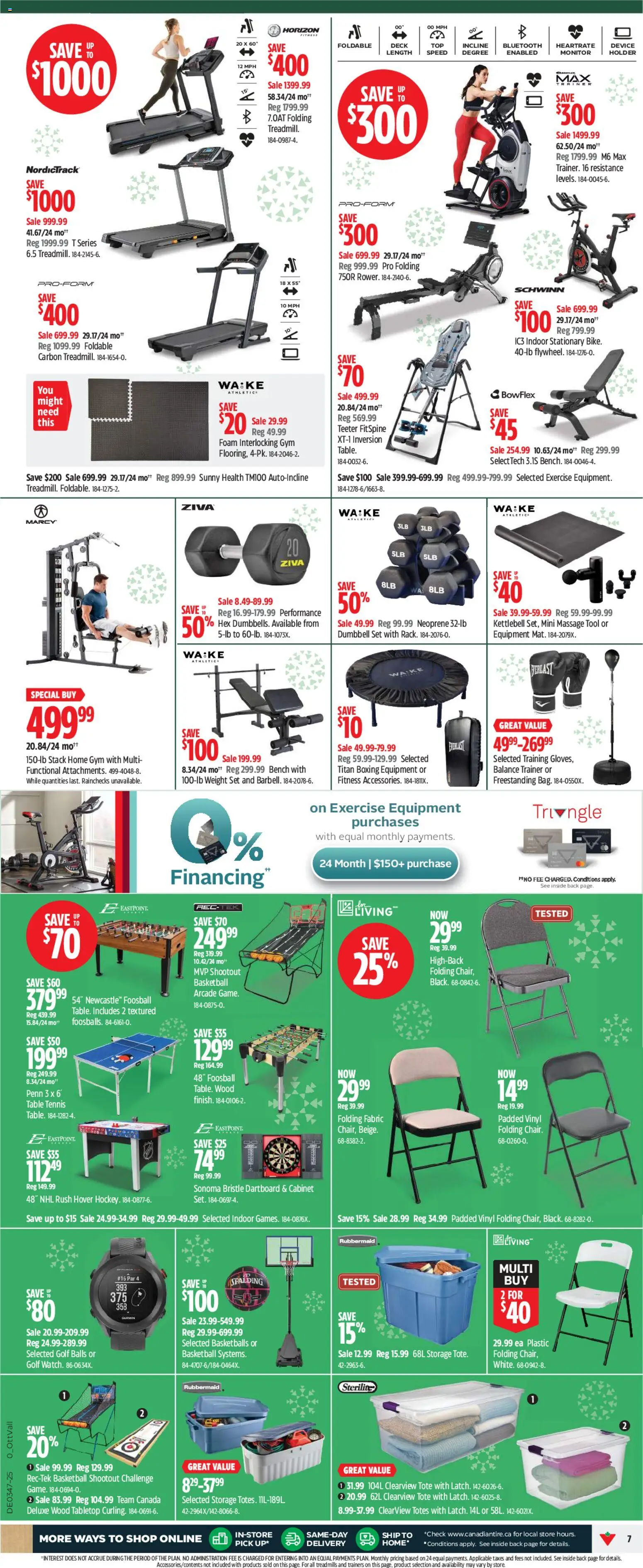 Canadian Tire flyer valid from 13.11.2025 | Page: 7 | Products: Monitor, Table, Cabinet