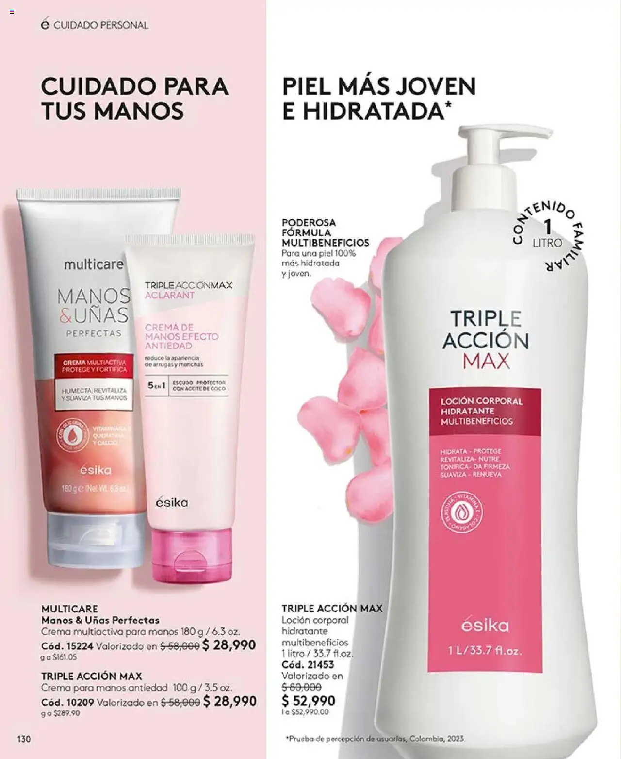 Ésika revista - valida desde el 29.07.2025 | Página: 130 | Productos: Crema, Loción, Coco, Crema de manos
