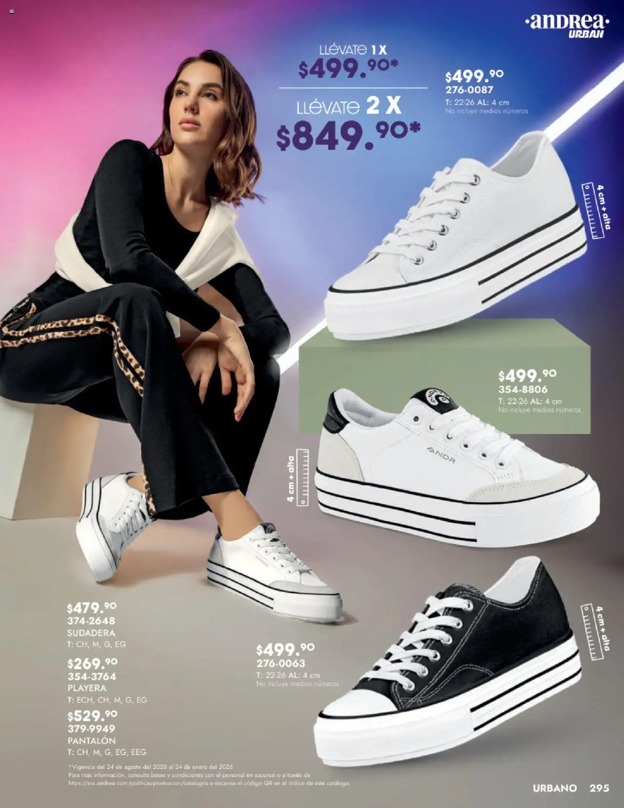 Nuevas ofertas de Andrea válidas en toda la República Mexicana desde el 24.08.2025. ¡Encuentra las mejores ofertas en Andrea - Catálogo Calzado Dama! | Página: 287 | Productos: Sudadera, Playera