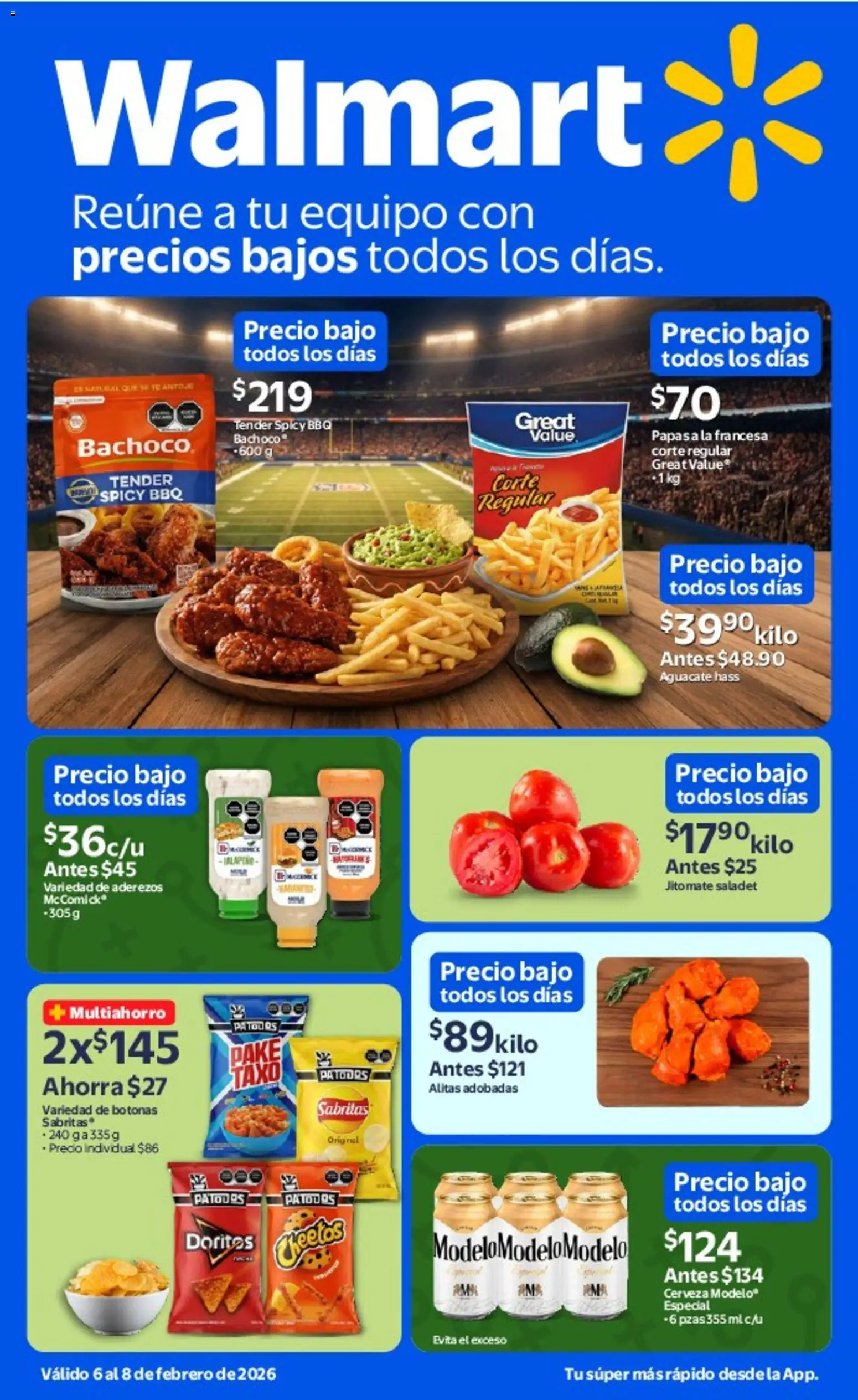 Nuevas ofertas de Walmart válidas en toda la República Mexicana desde el 06.02.2026. ¡Encuentra las mejores ofertas en Walmart catálogo Ofertas! | Página: 1