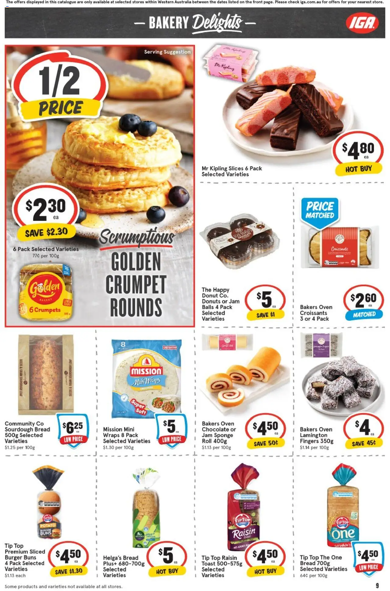 IGA catalogue - valid from 13.08.2025 | Page: 10 | Products: Donuts, Chocolate, Oven, Bakery