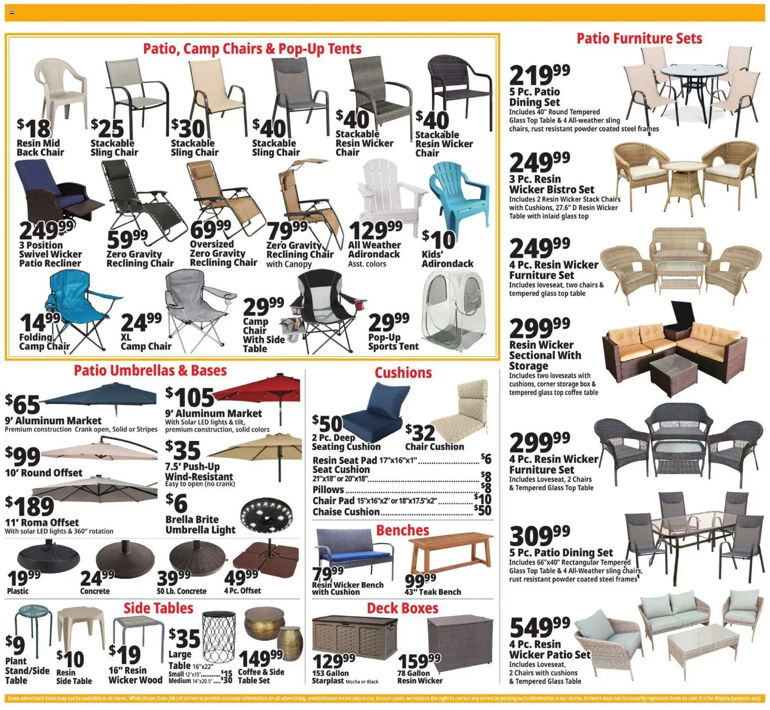 Ocean State Job Lot Weekly Ad - PA - valid from 26.03.2026 | Page: 7 | Products: Table, Swivel, Powder, Umbrella