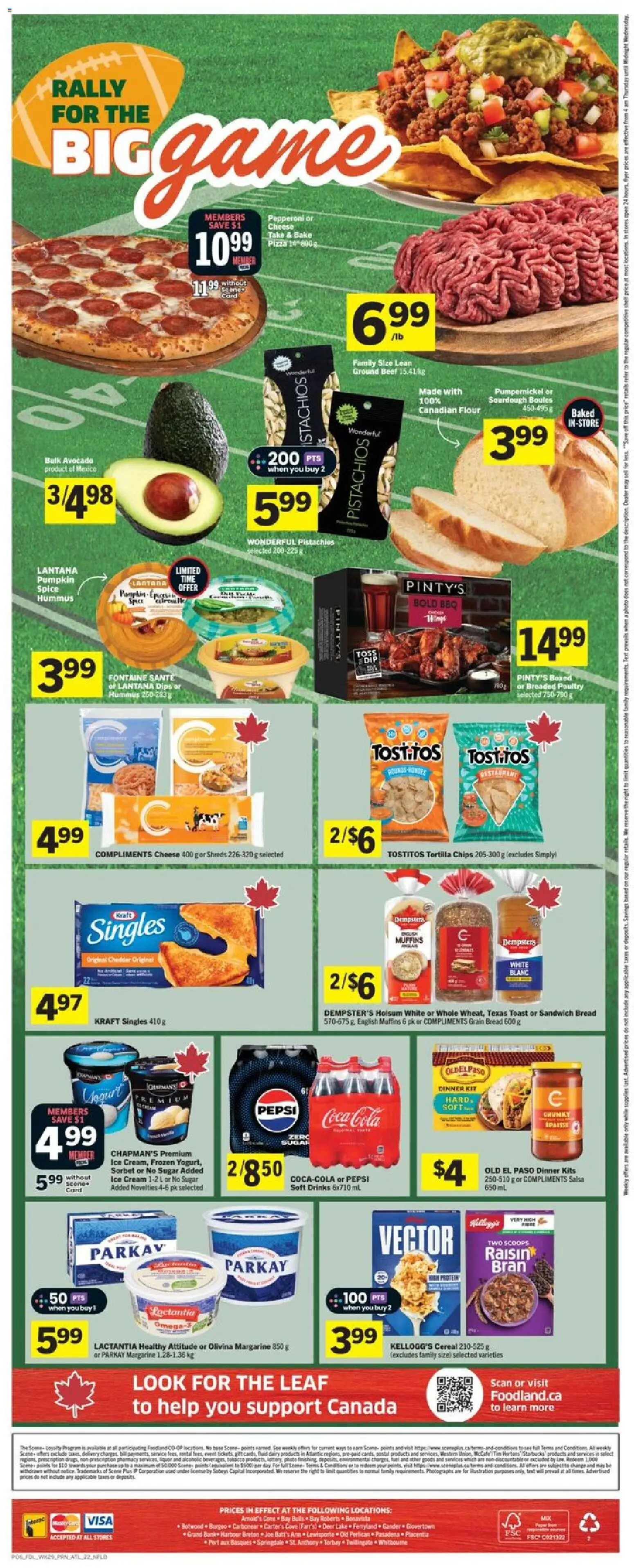 Foodland flyer valid from 13.11.2025 | Page: 2 | Products: Beef, Chips, Bread, Pizza