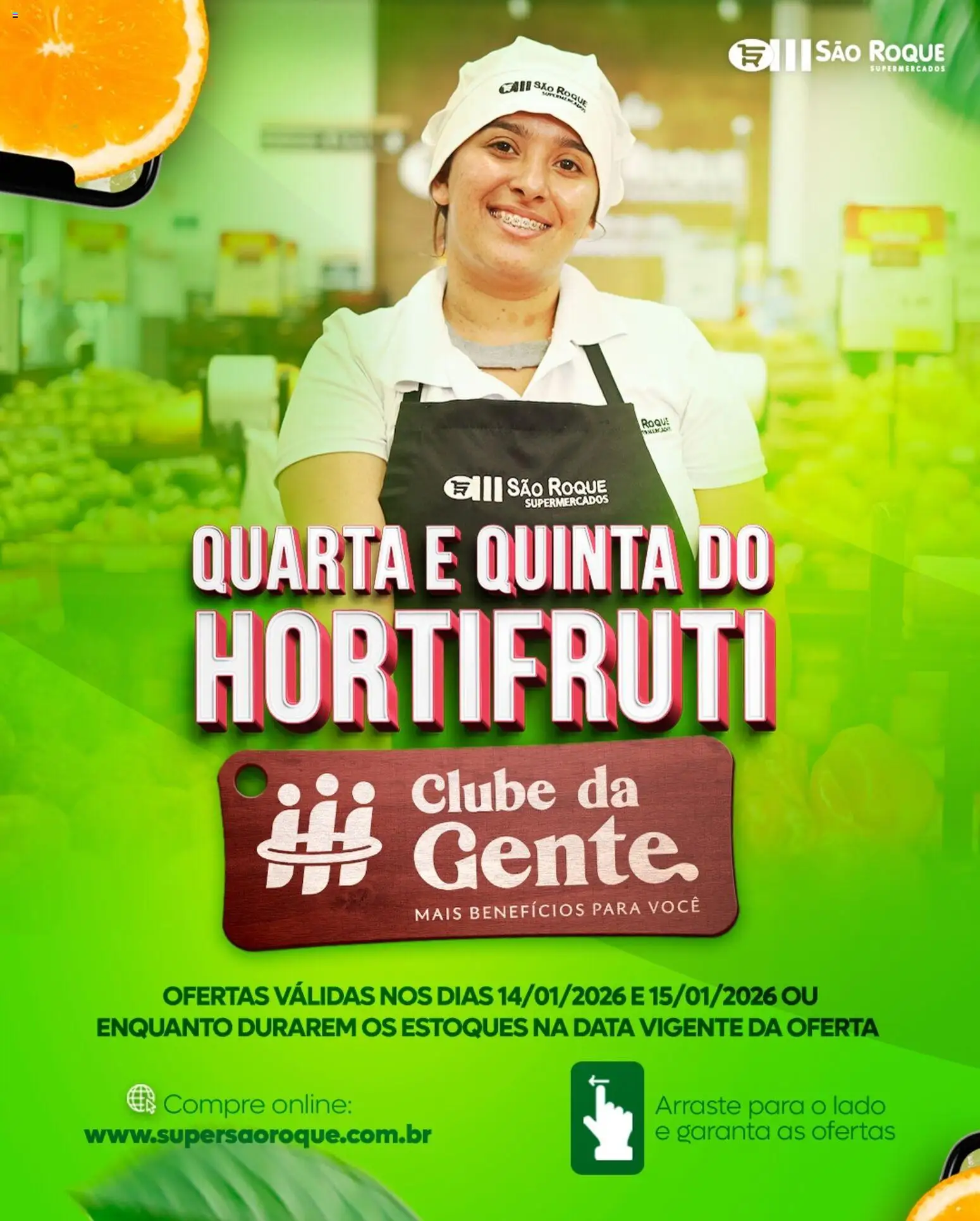 São Roque Supermercados Folheto - válido de 14.01.2026 | Página: 1